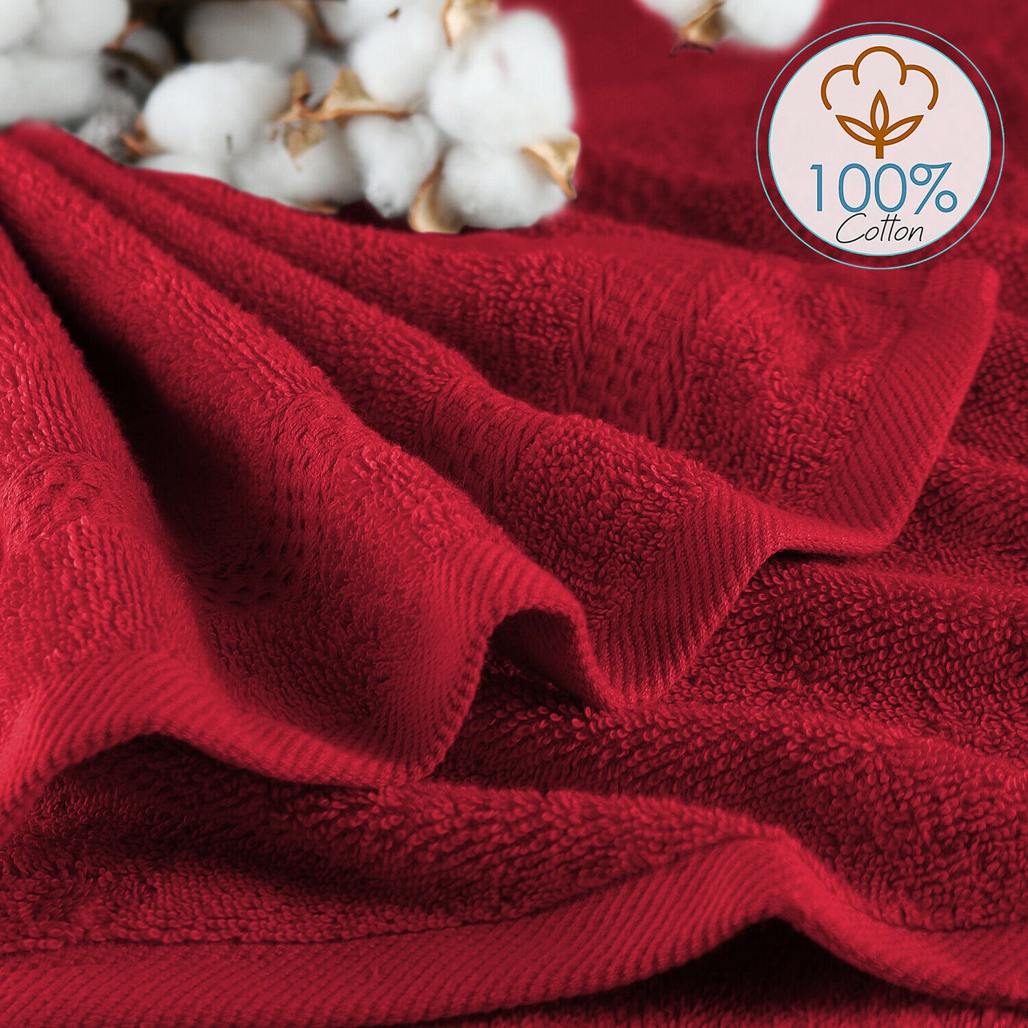 Bath Towels & Washcloths - Face Washcloths Set - 12 Pack Soft 100% Cotton Luxury Towel Face Cloths -