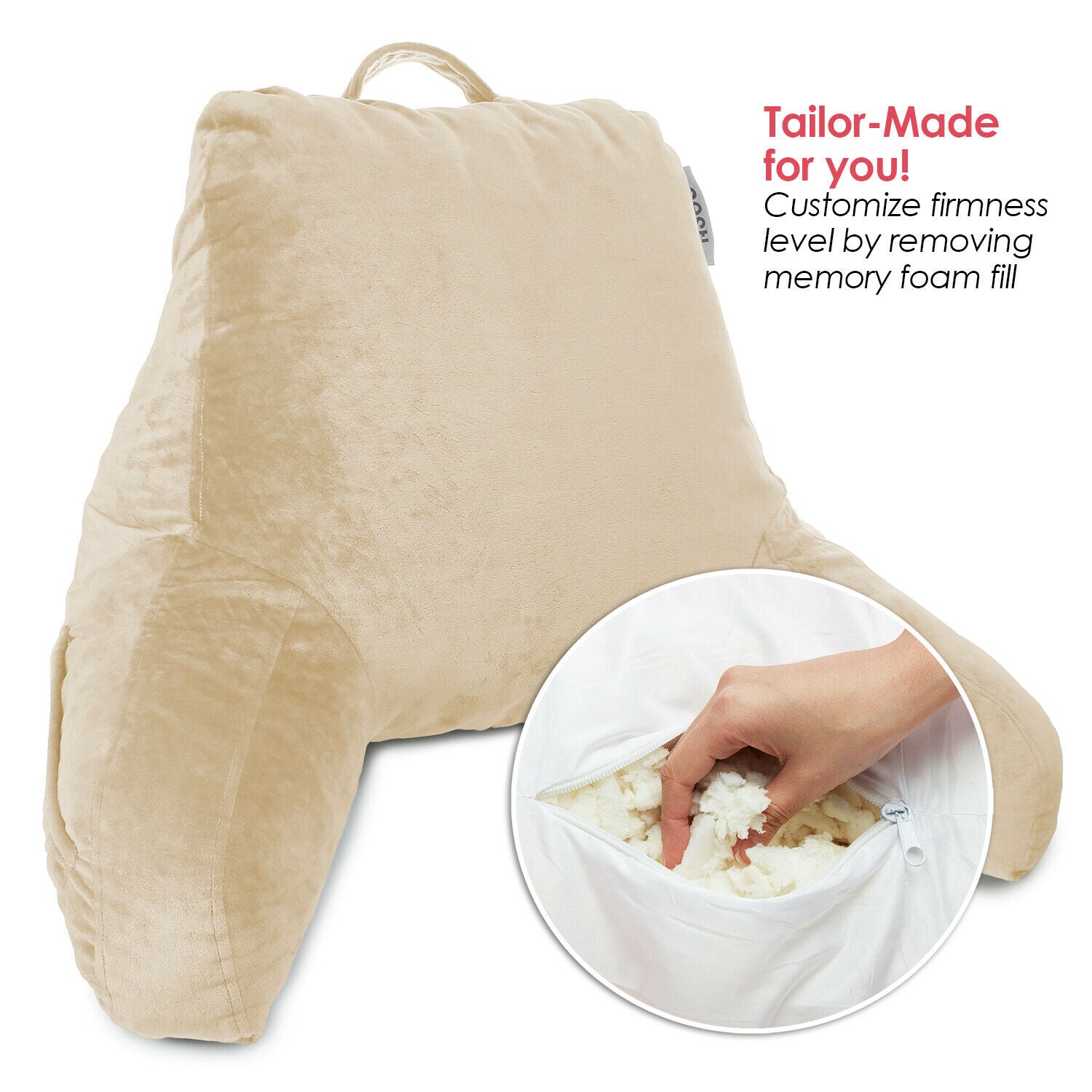 Pillows - TV & Reading Pillow - Kid's Memory Foam Bedrest Back Pillow 12 Colors! -