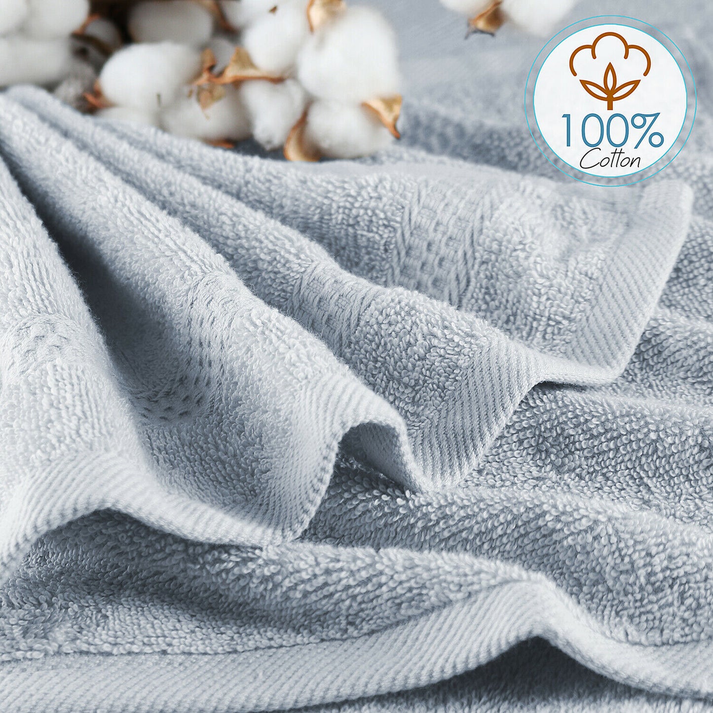 Bath Towels & Washcloths - Face Washcloths Set - 12 Pack Soft 100% Cotton Luxury Towel Face Cloths -
