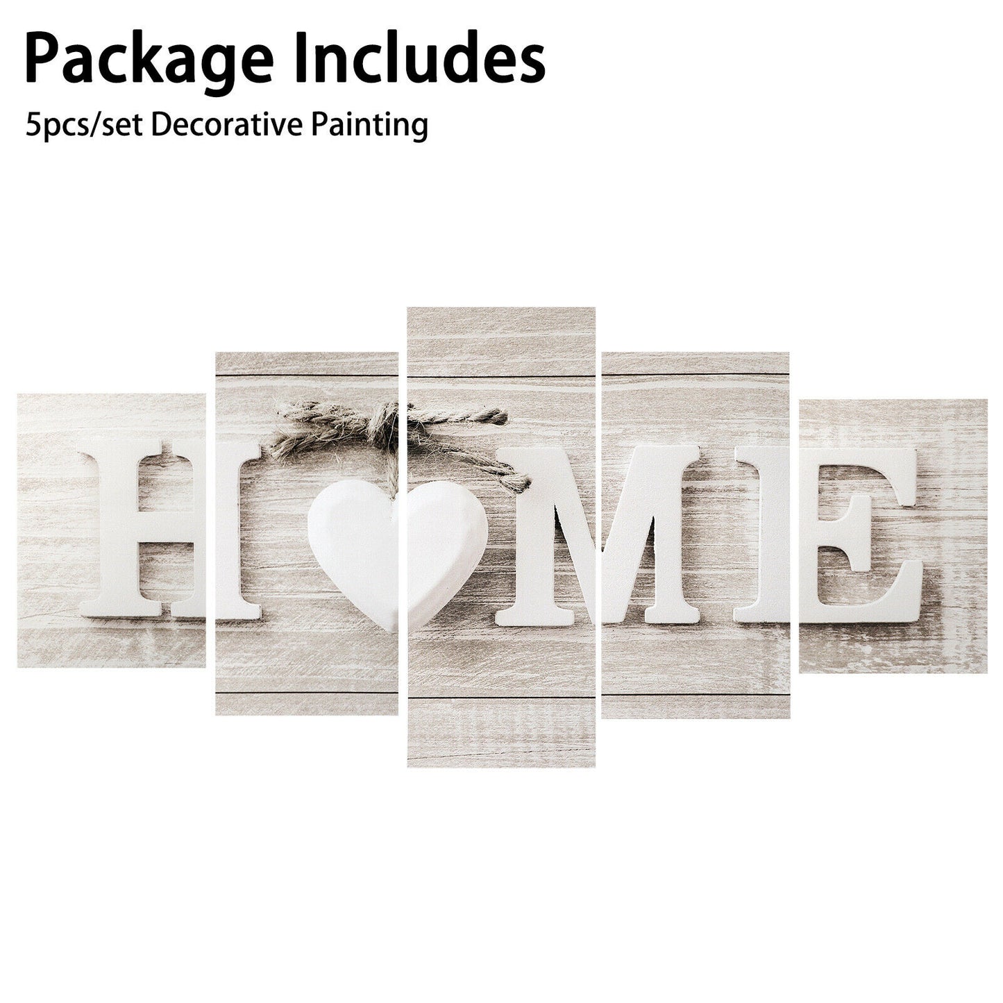 Home Decor Decals - Wall Art Canvas Print Painting Picture - Modern Room Decor - 5pcs -