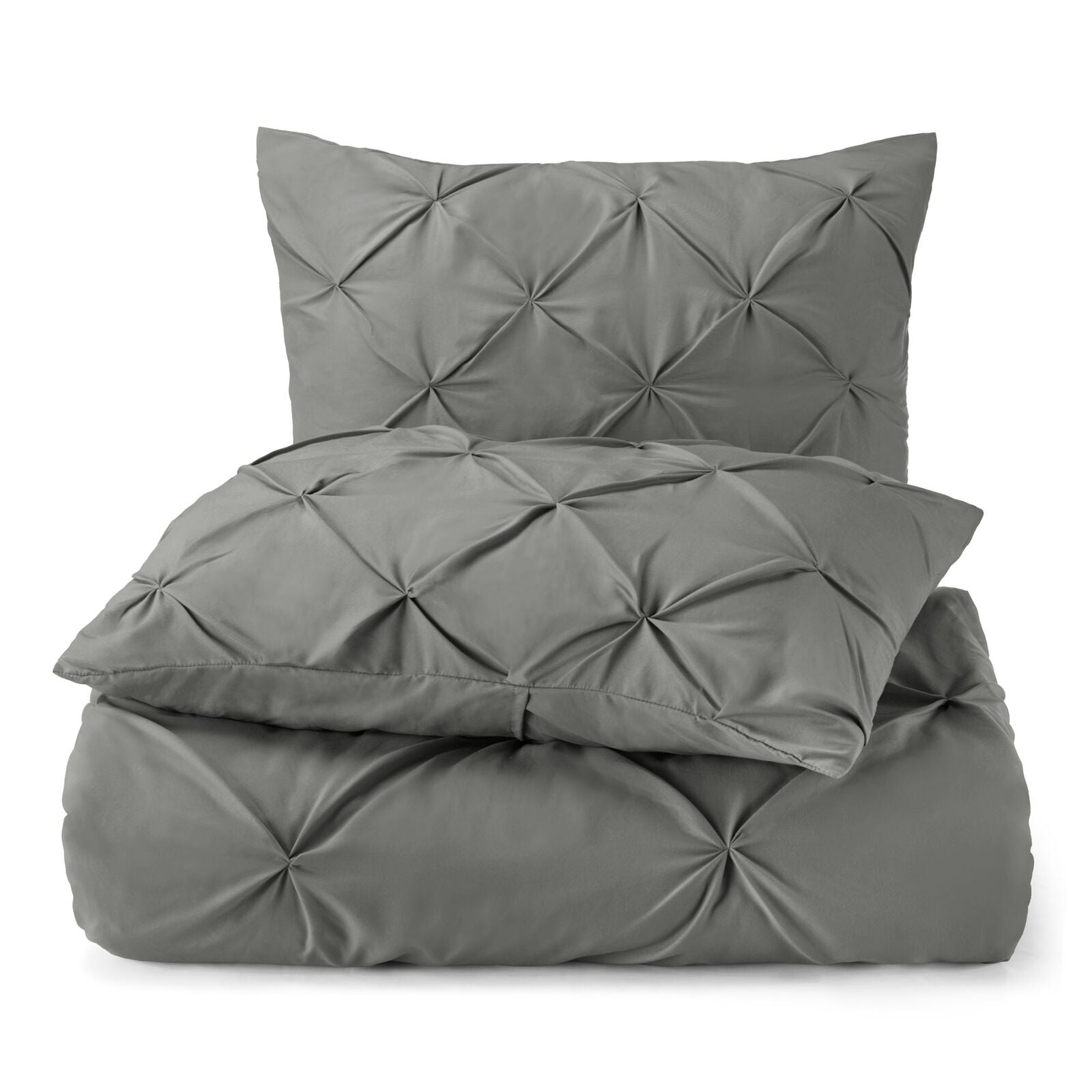 Bedding - Down Alternative Comforter Set - King Queen Twin Duvet Insert & Shams -