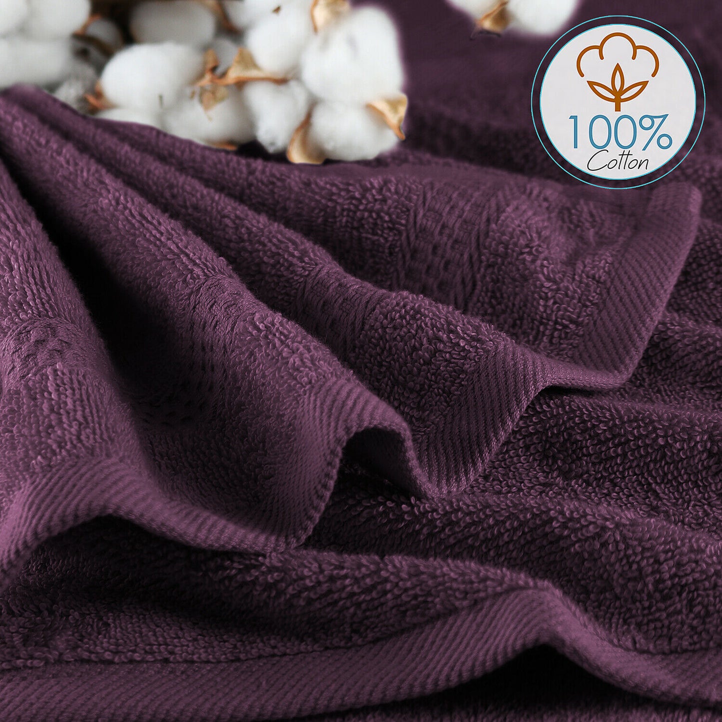 Bath Towels & Washcloths - Face Washcloths Set - 12 Pack Soft 100% Cotton Luxury Towel Face Cloths -