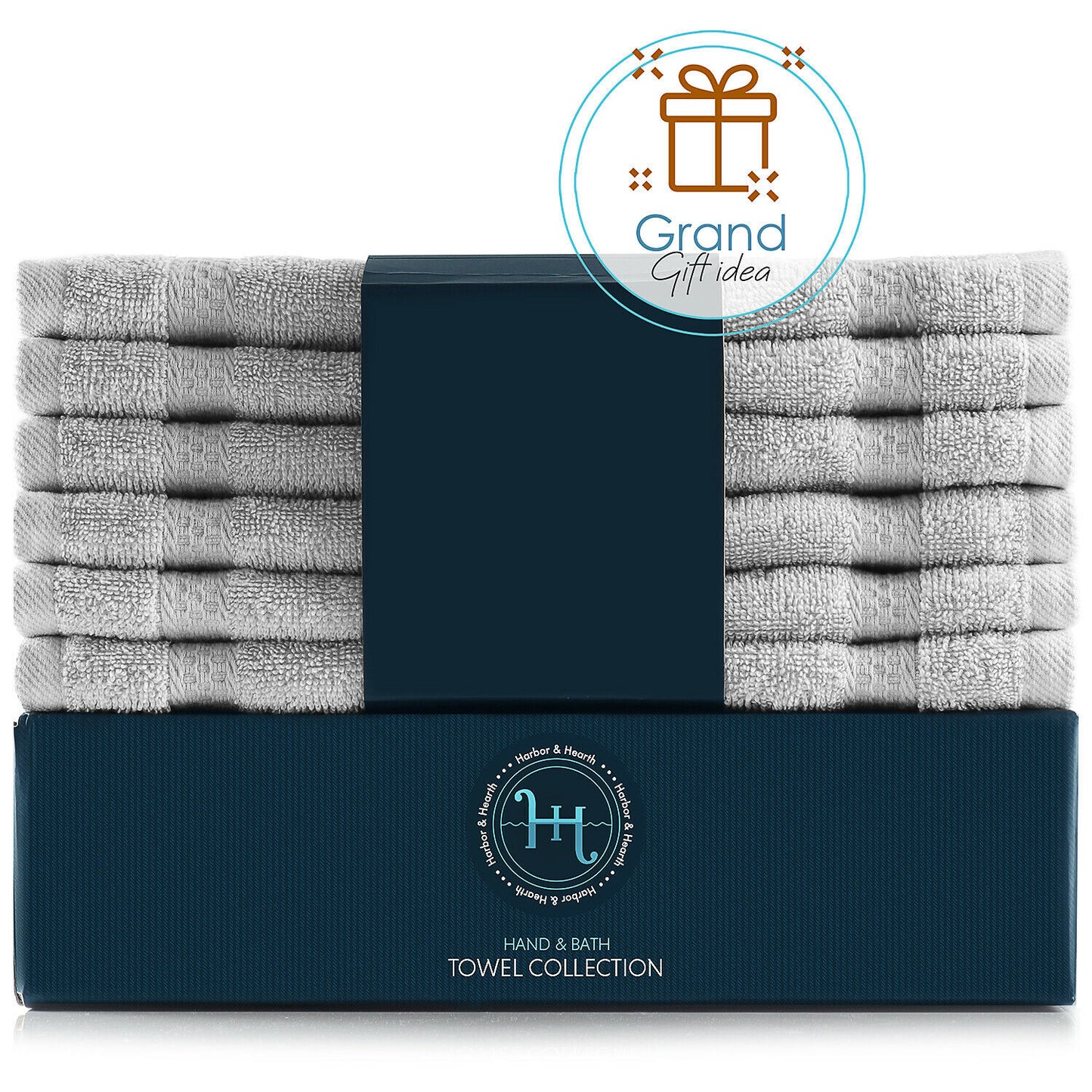 Bath Towels & Washcloths - Face Washcloths Set - 12 Pack Soft 100% Cotton Luxury Towel Face Cloths -