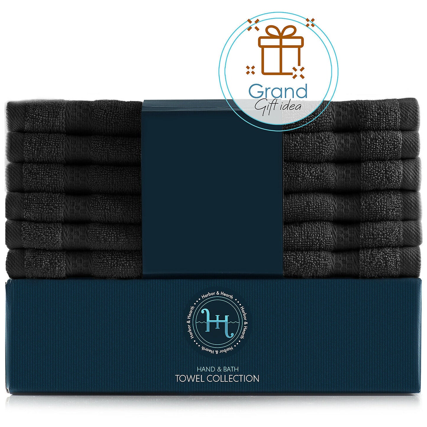 Bath Towels & Washcloths - Face Washcloths Set - 12 Pack Soft 100% Cotton Luxury Towel Face Cloths -