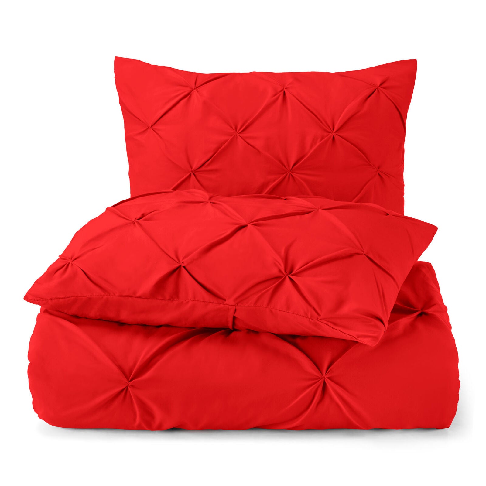Bedding - Down Alternative Comforter Set - King Queen Twin Duvet Insert & Shams -