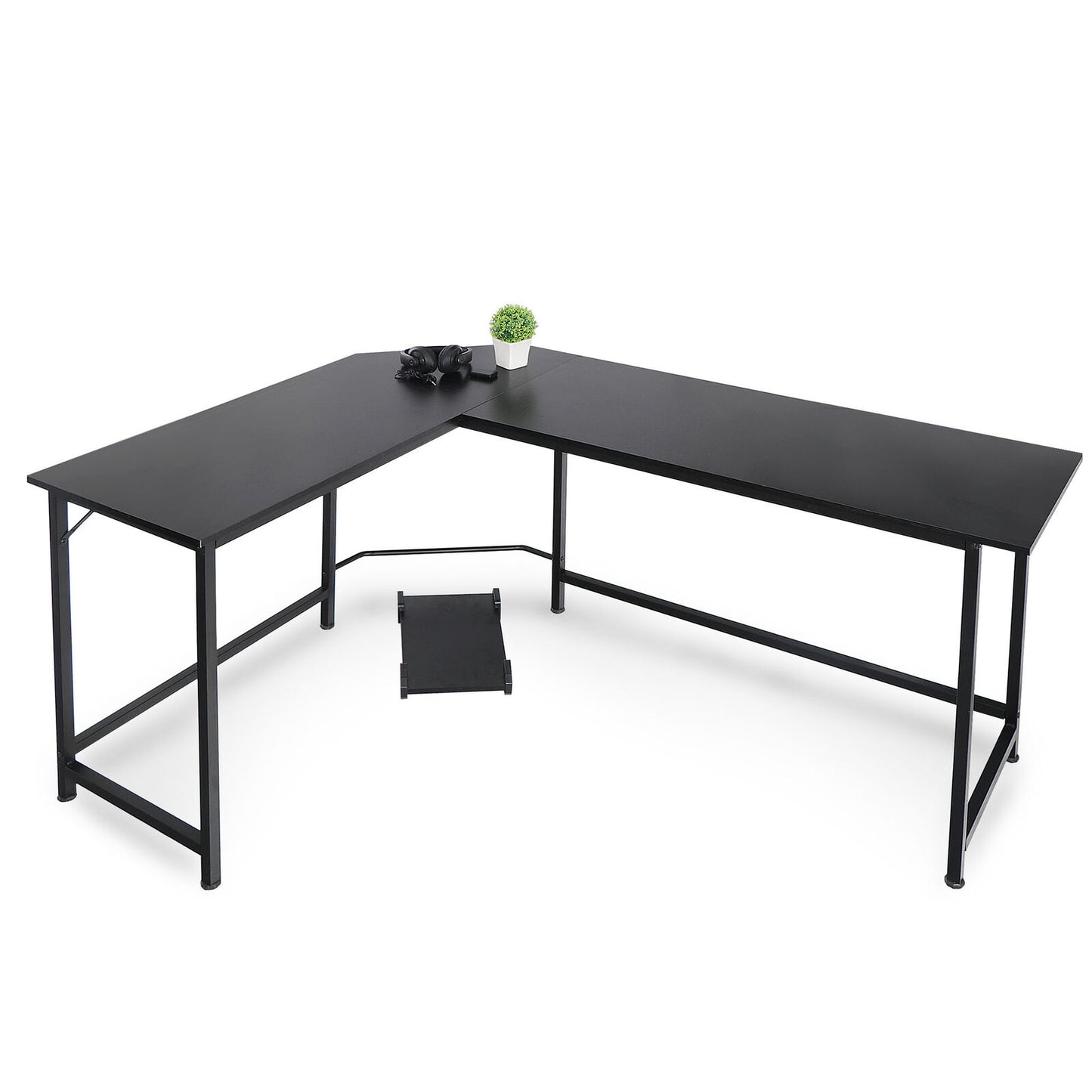 Desks - L-Shaped Computer Desk - For Office or Gaming - 66" -