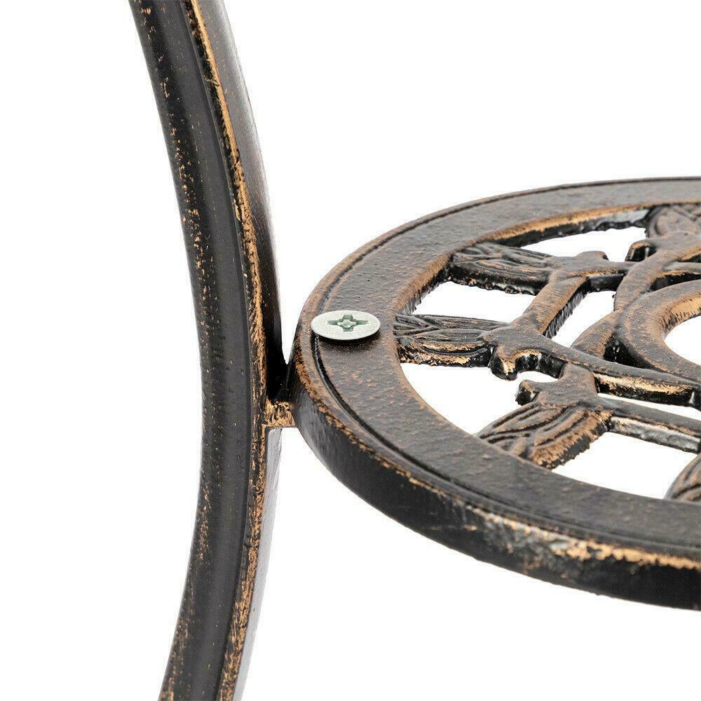 Outdoor Furniture Sets - Outdoor Patio Bistro Furniture Set - 3 pcs - Bronze -