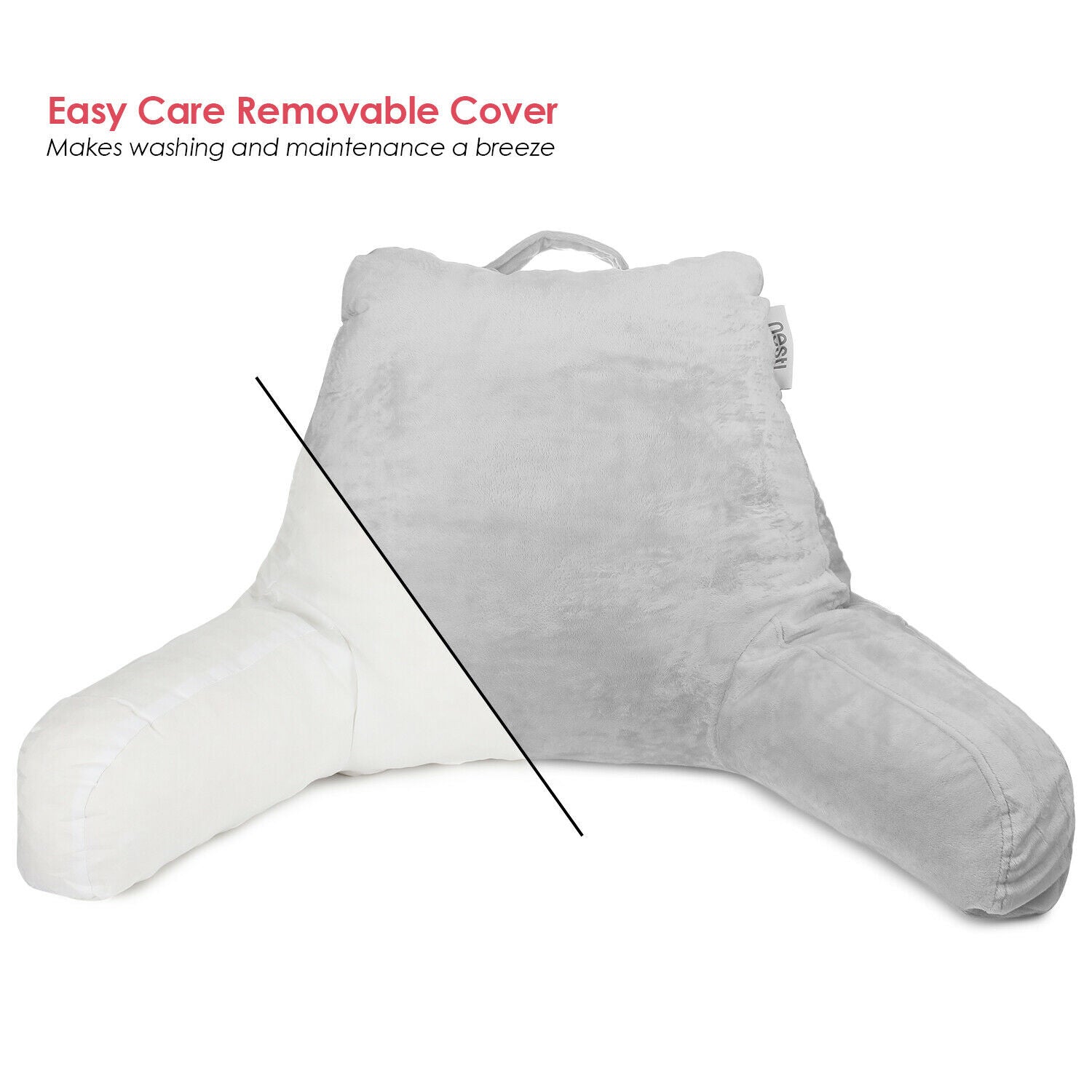 Pillows - TV & Reading Pillow - Kid's Memory Foam Bedrest Back Pillow 12 Colors! -