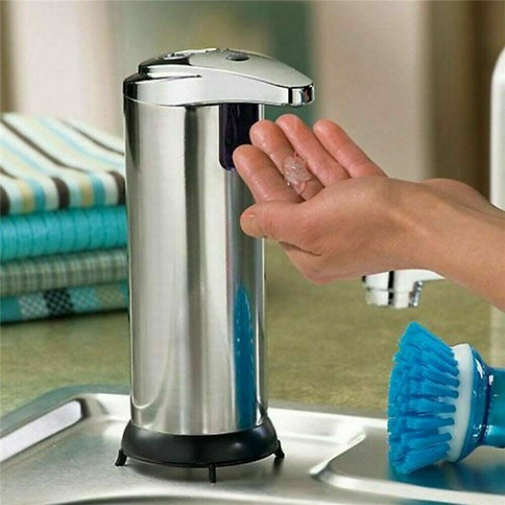Soap & Lotion Dispensers - Touchless Soap Dispenser - Stainless Steel Automatic Sensor Hand Soap -