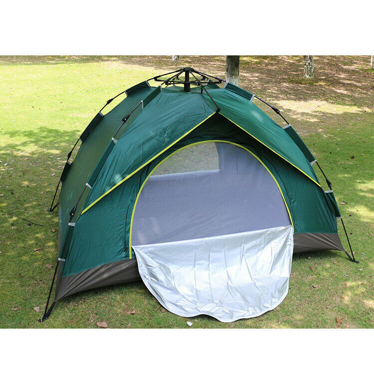 Tents - Tent Camping Pop Up Tent - 3-4 People Waterproof Outdoor Canopy -