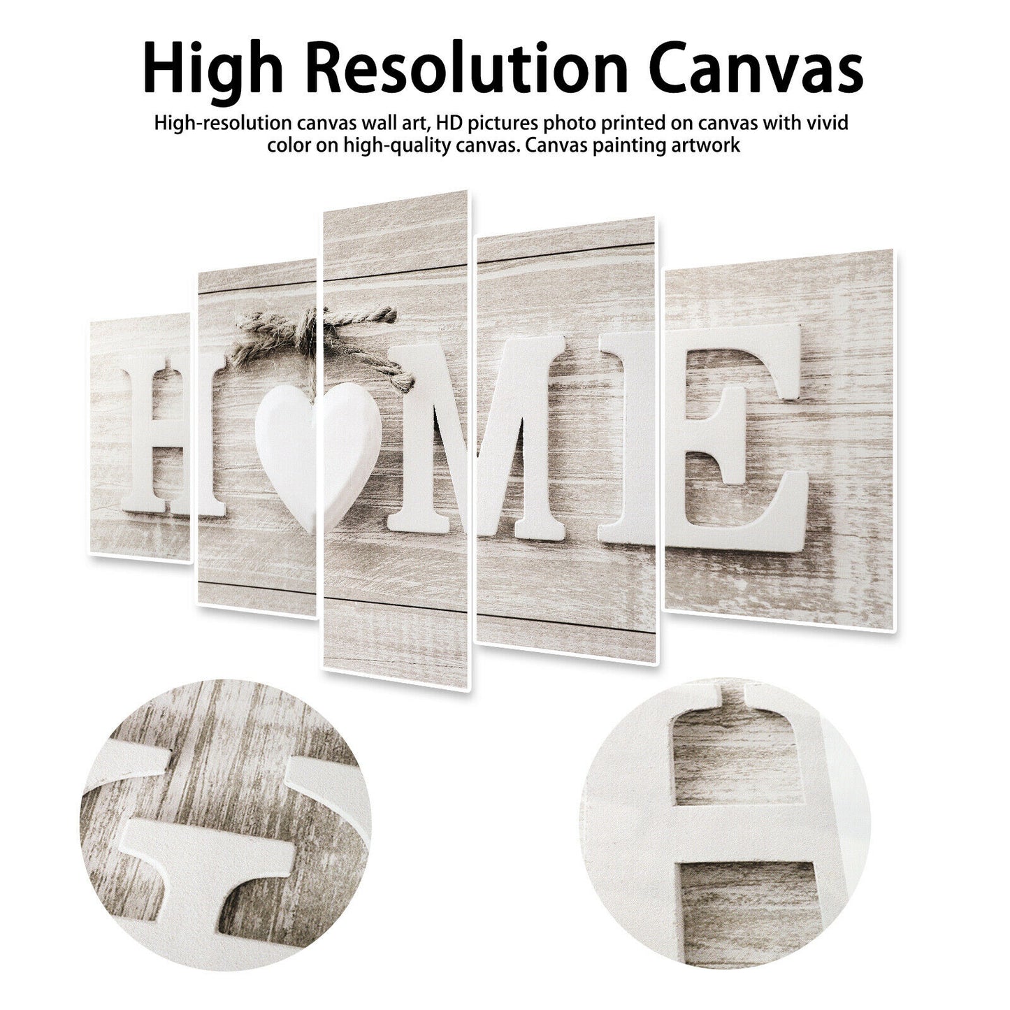 Home Decor Decals - Wall Art Canvas Print Painting Picture - Modern Room Decor - 5pcs -