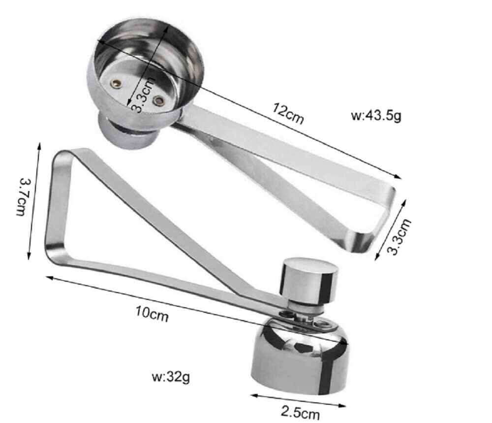 Cutters - Stainless Steel Egg Shell Cutter Topper Cracker -