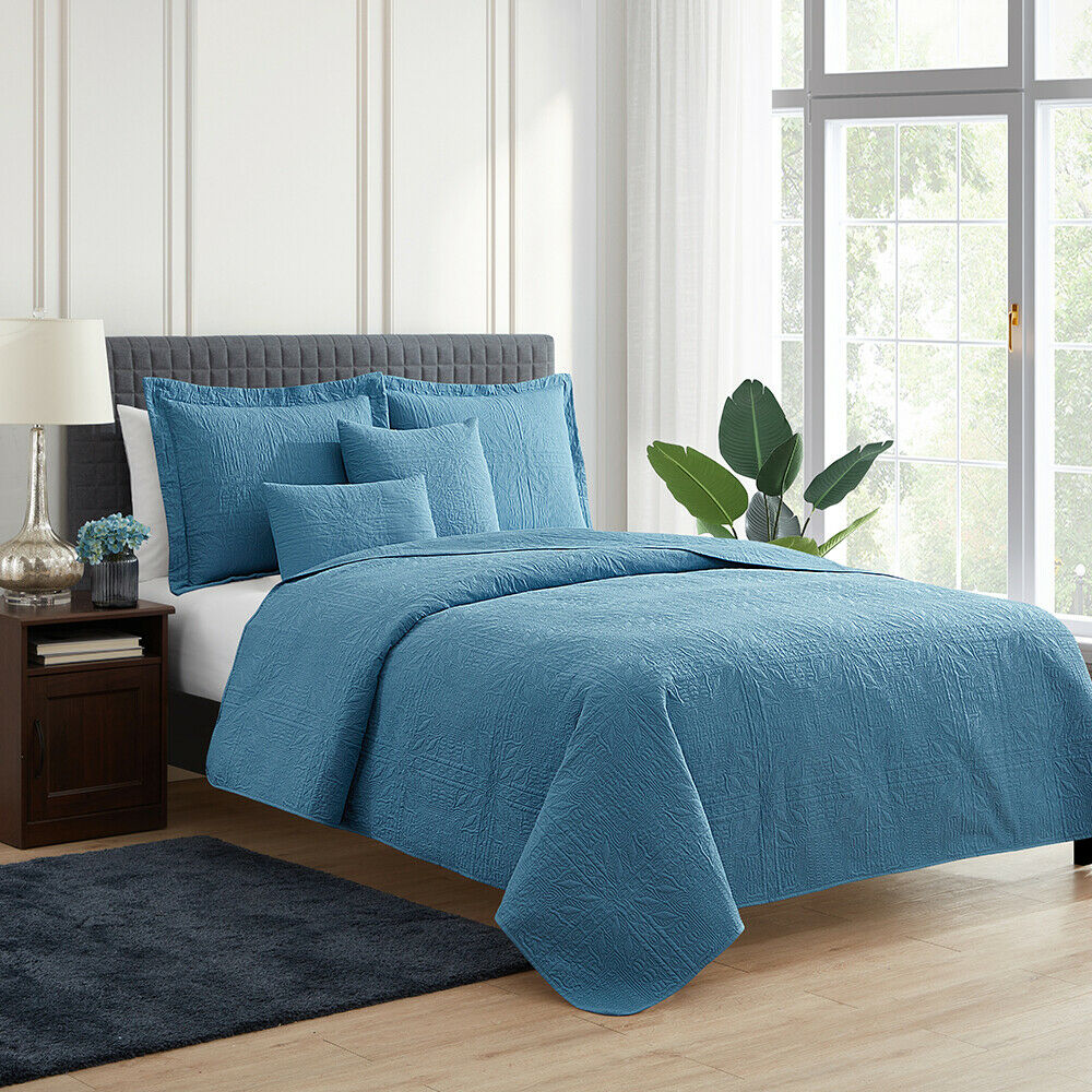 Blankets - Coverlet Blanket Set - 5 Piece Lightweight King Queen Twin -