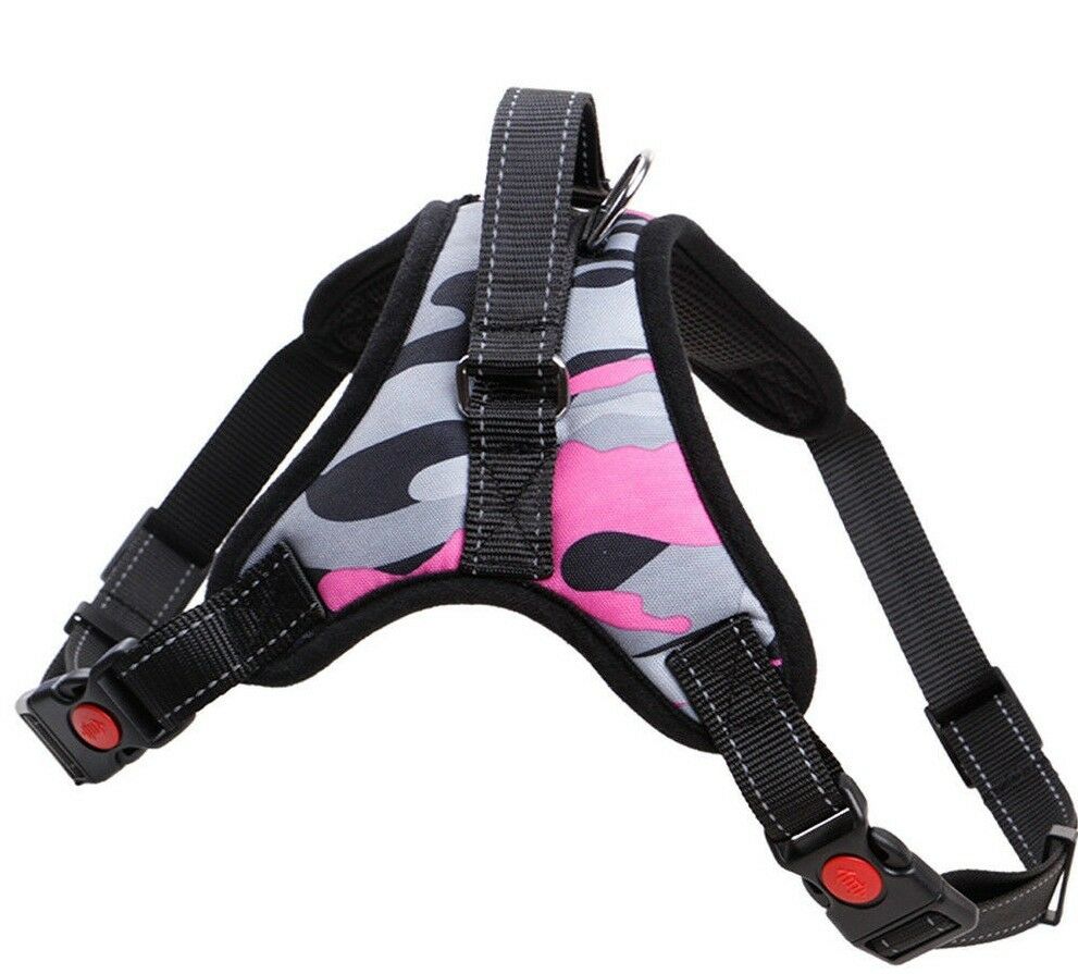 Pet Leashes - Dog Harness - No Pull Adjustable Reflective Vest - XS S M L XXl -