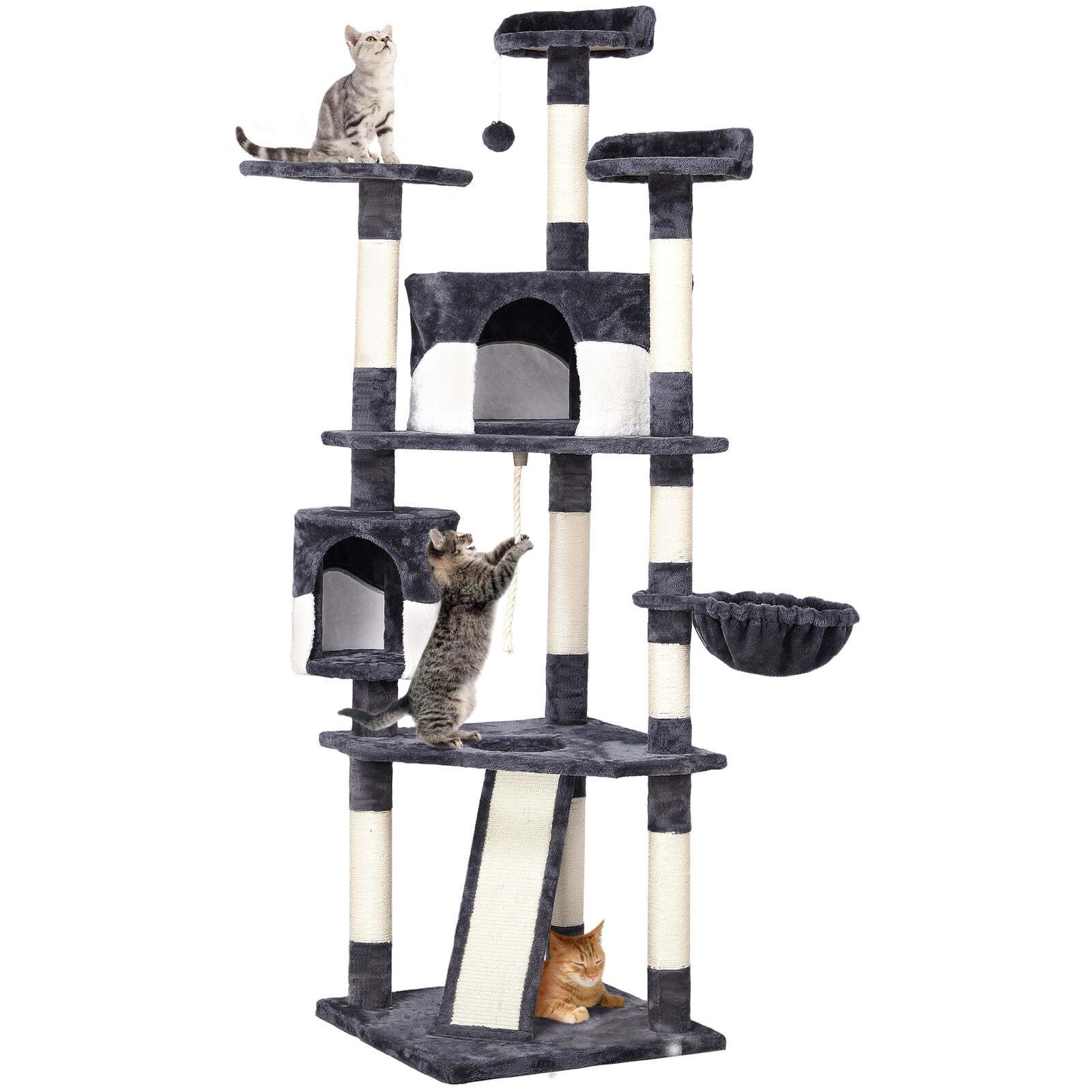 Cat Furniture - Cat Tree Tower House - Large 79" -