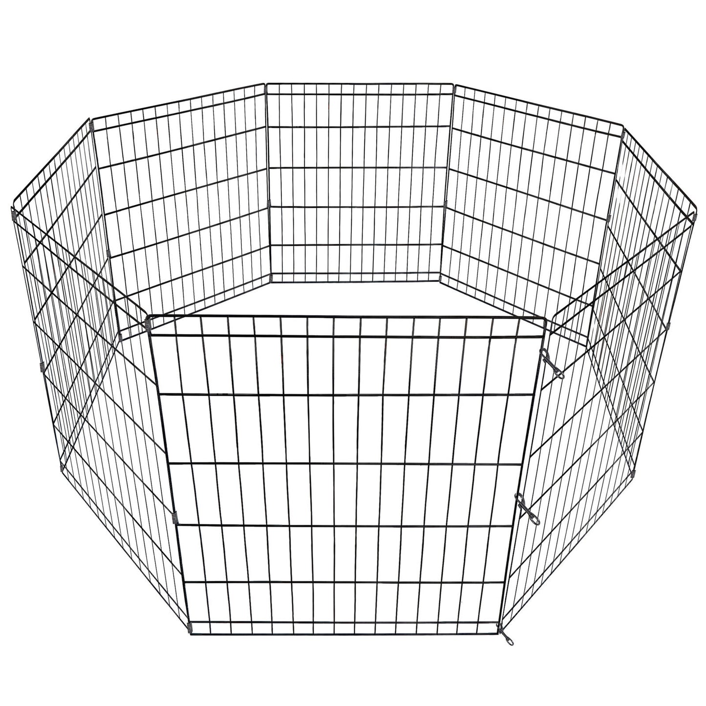 Fence Panels - Dog Crate Pet Play Pen Fence - 8 Panels - 30 Inches -