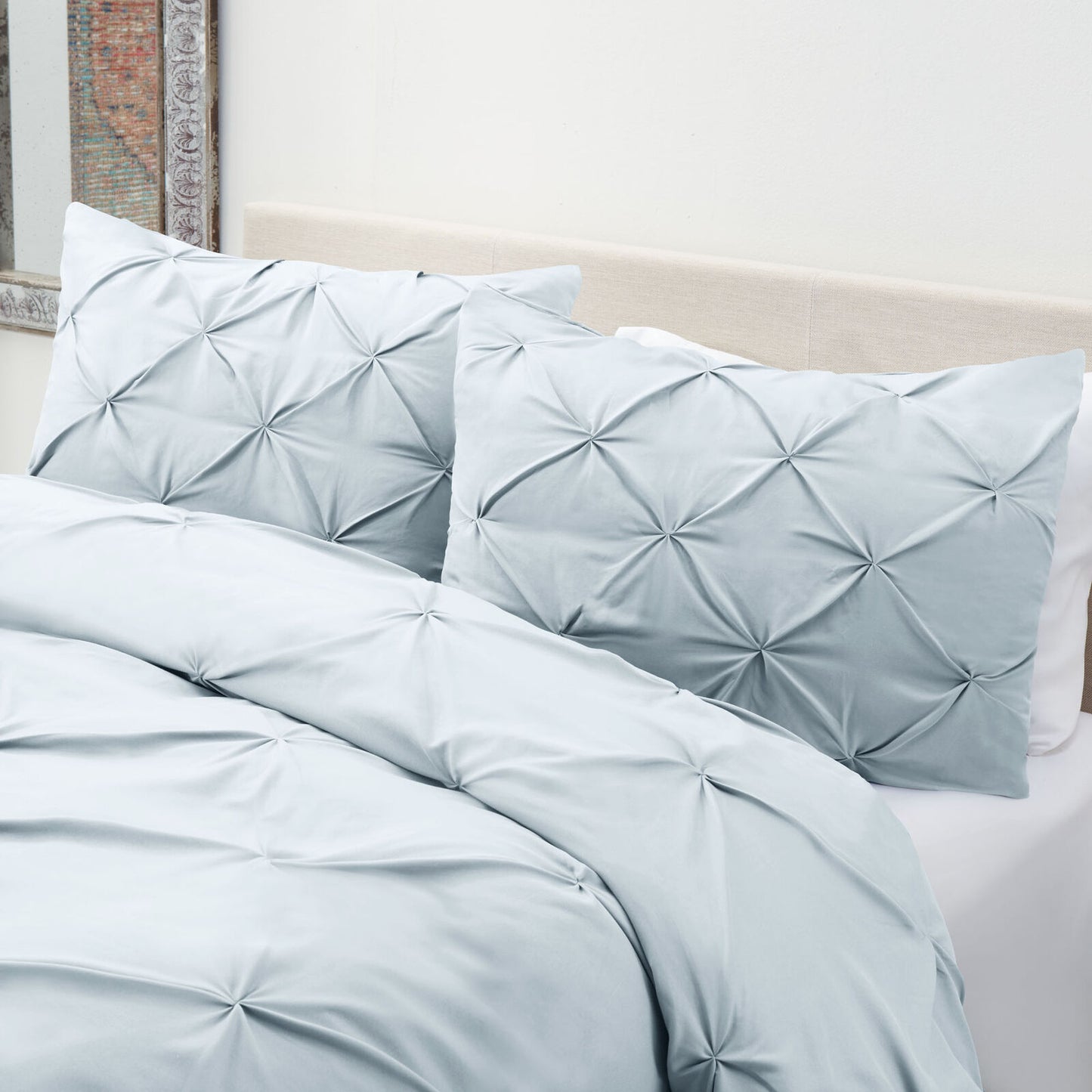 Bedding - Down Alternative Comforter Set - King Queen Twin Duvet Insert & Shams -