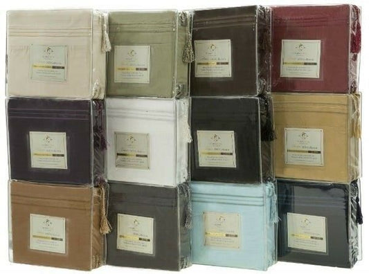 Bed Sheets - Deep Pocket Bed Sheets- 4 Piece Set, Queen, King, Twin, or Full Size -