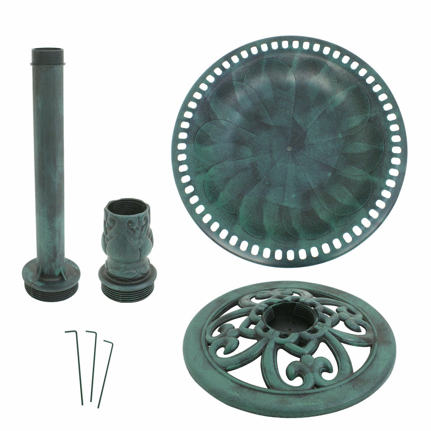 Bird Baths - Garden Bird Bath - Outdoor Decor Pedestal Birdbath -