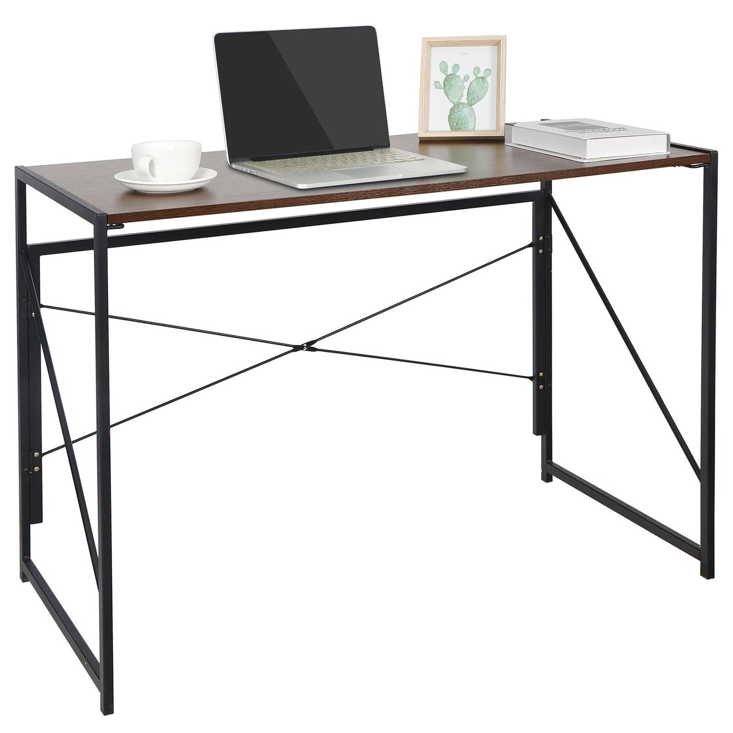 Desks - Home Office Writing Computer Desk - Modern Industrial Style - Folding -