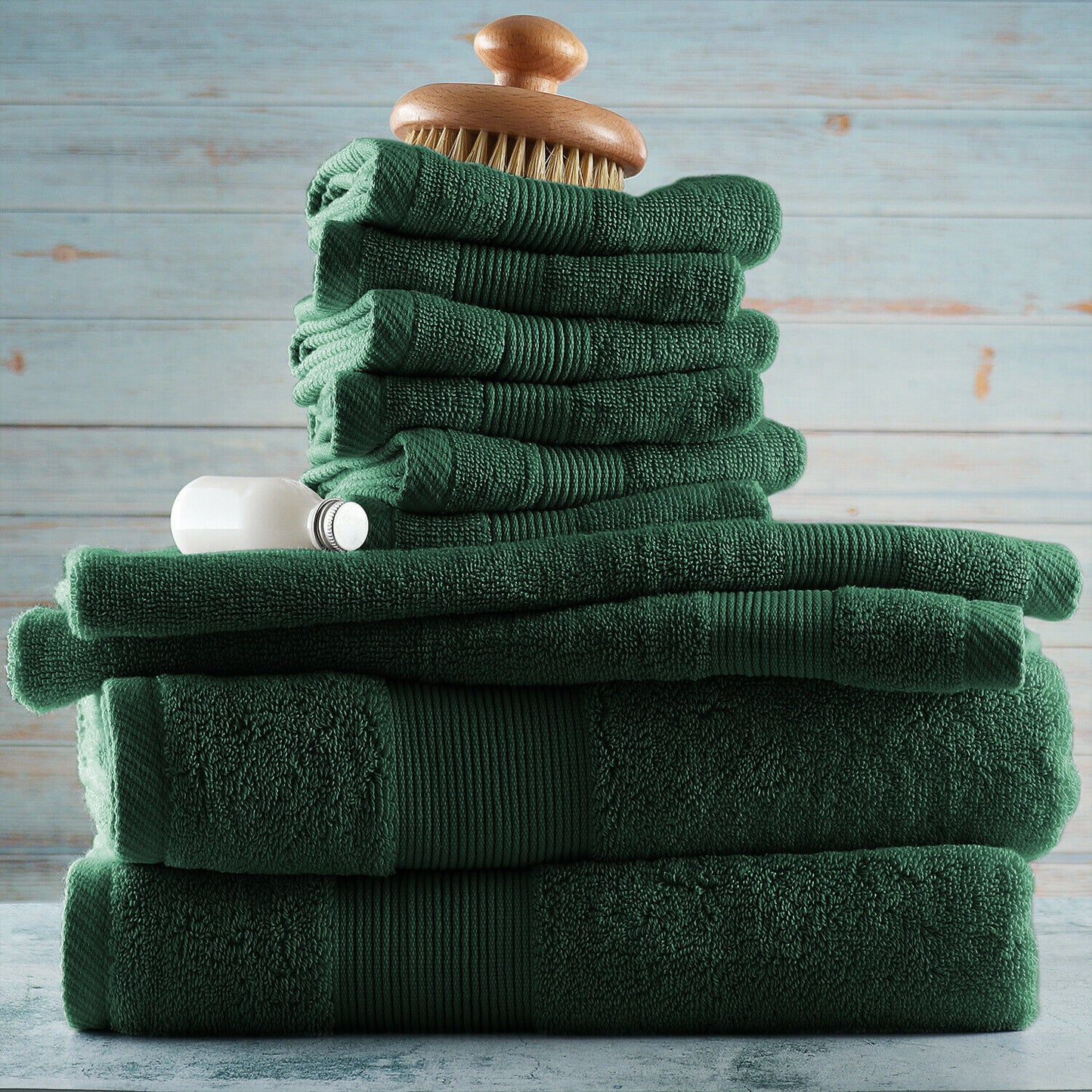 Bath Towels & Washcloths - 10 Piece Towel Set- Soft Cotton Bath Towels, Hand Towels & Washcloth -