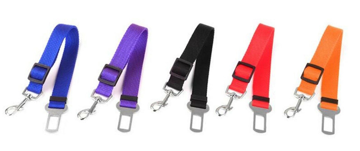 Pet Collars & Harnesses - Harness Collar Dog Seat Belt Leash - Car Restraint Safety Lead -