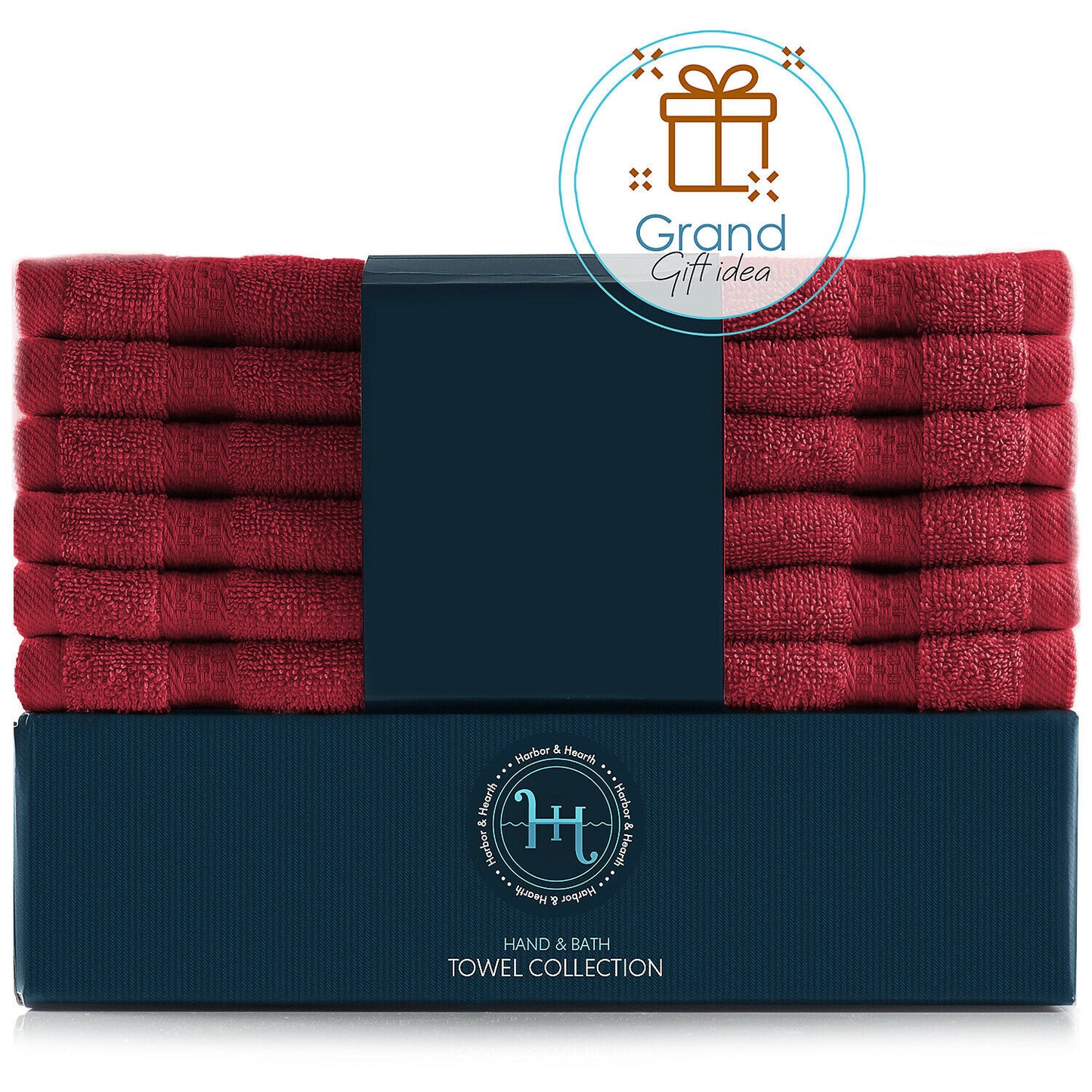 Bath Towels & Washcloths - Face Washcloths Set - 12 Pack Soft 100% Cotton Luxury Towel Face Cloths -
