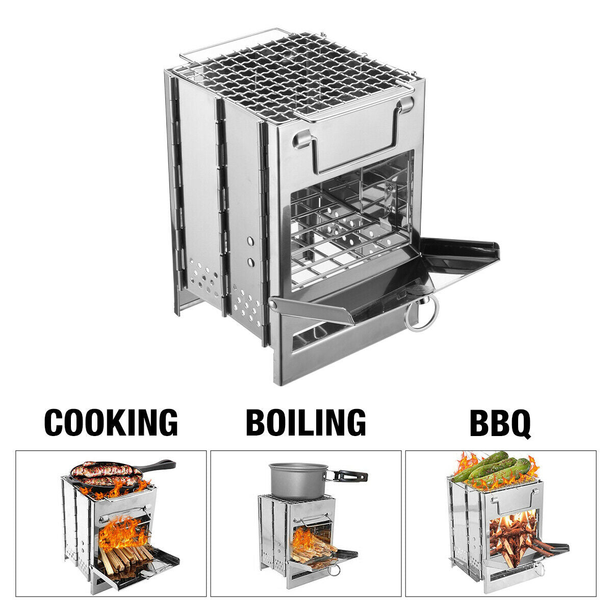 Portable Cooking Stoves - Camping Stove Portable - BBQ Picnic Camping Grill -
