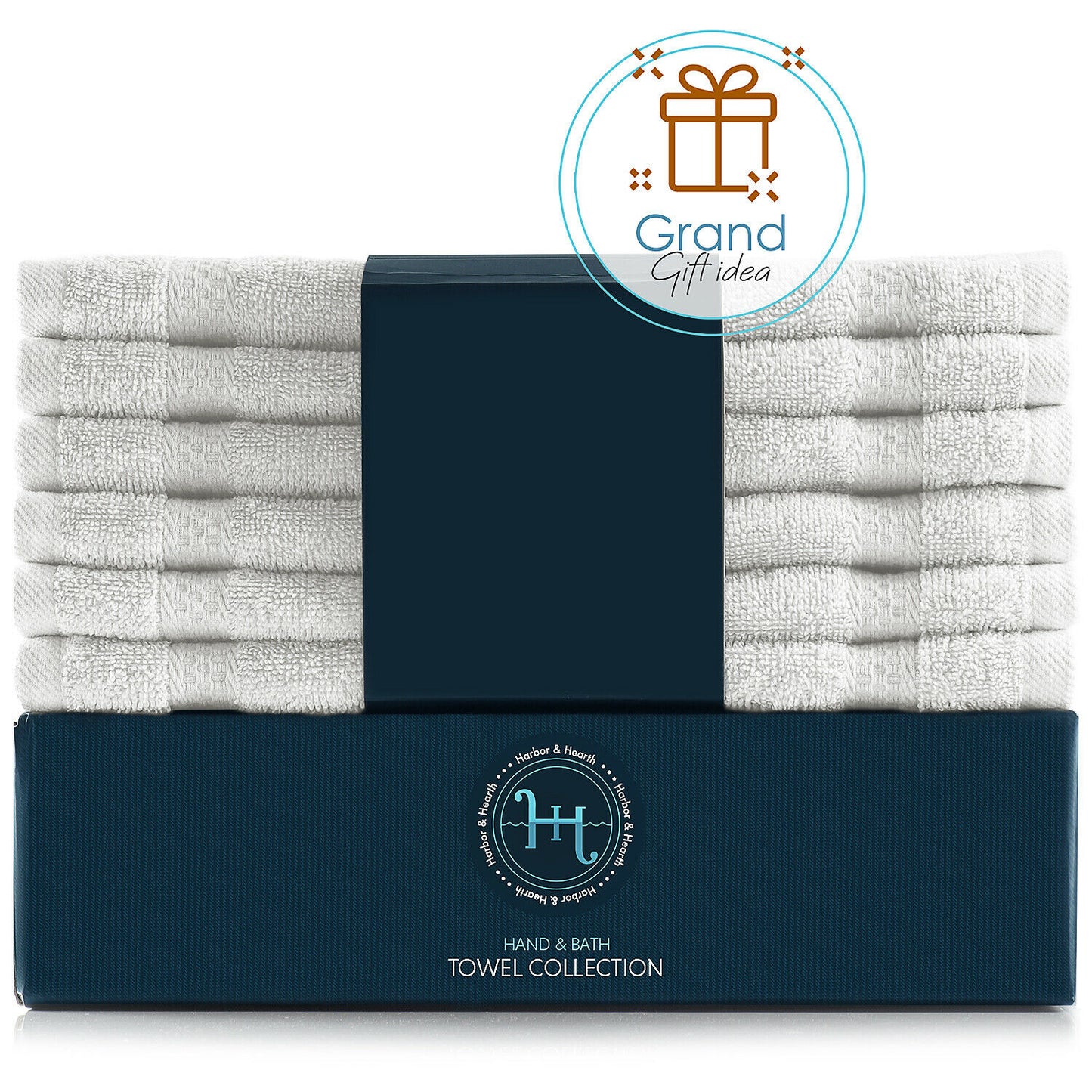 Bath Towels & Washcloths - Face Washcloths Set - 12 Pack Soft 100% Cotton Luxury Towel Face Cloths -