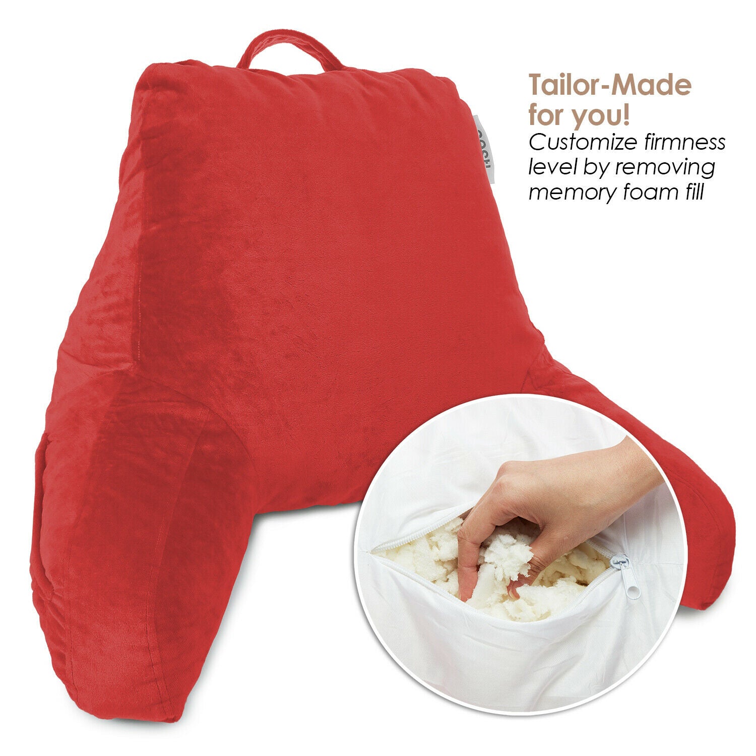 Pillows - TV & Reading Pillow - Kid's Memory Foam Bedrest Back Pillow 12 Colors! -