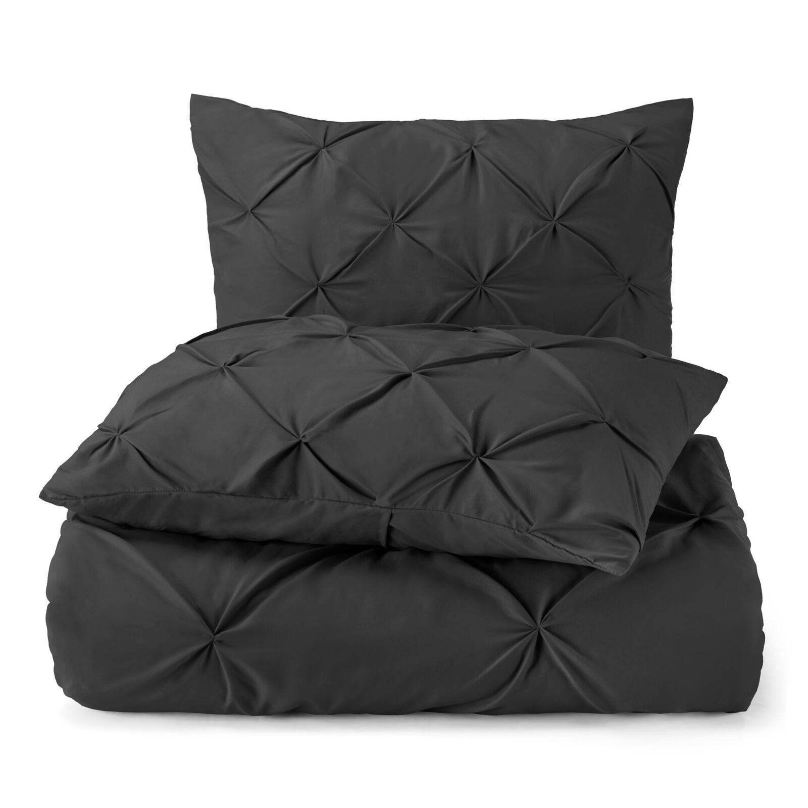 Bedding - Down Alternative Comforter Set - King Queen Twin Duvet Insert & Shams -