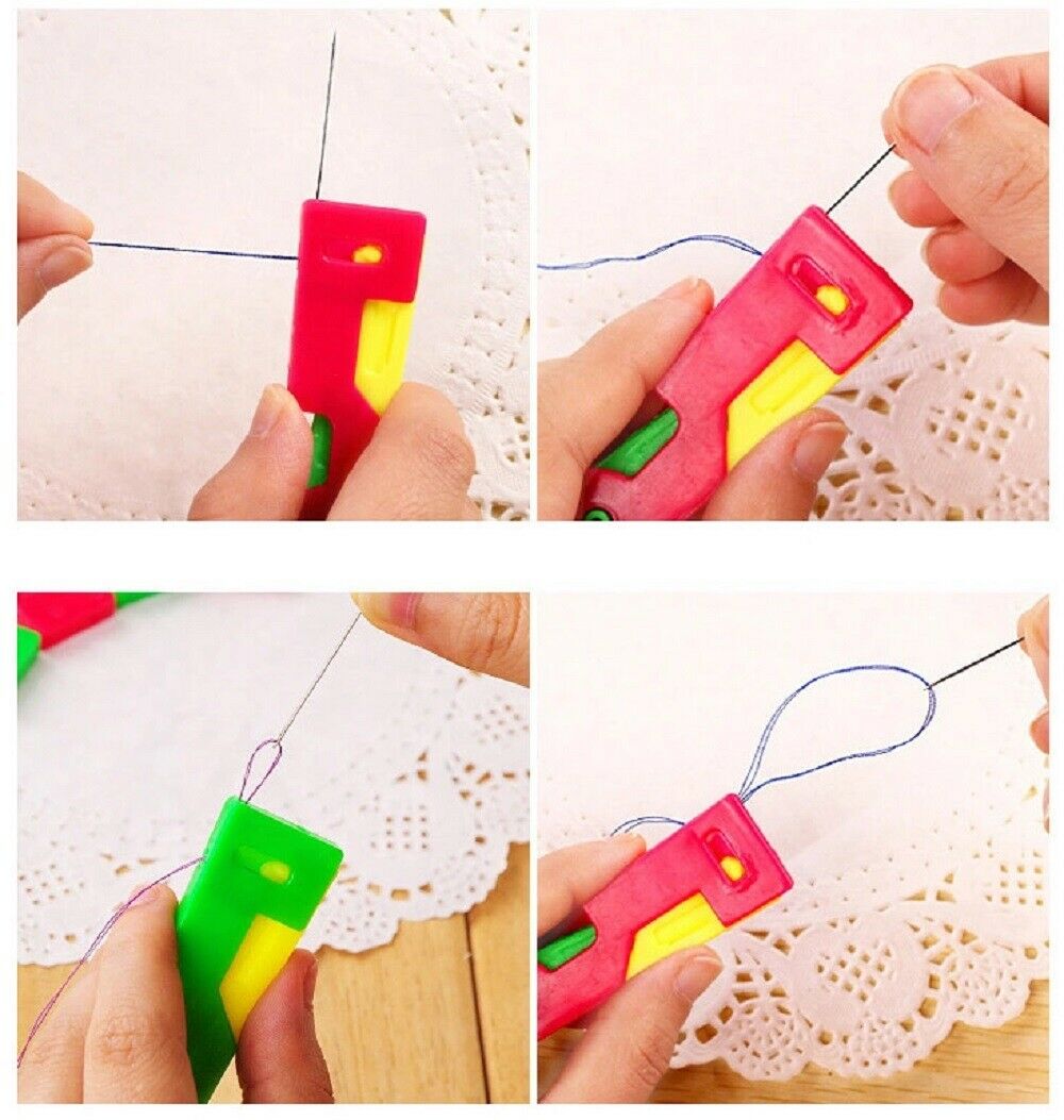 Needle Threaders - Sewing Needle Threader Device - Automatic - Easy Guide Tool 10 Pcs -