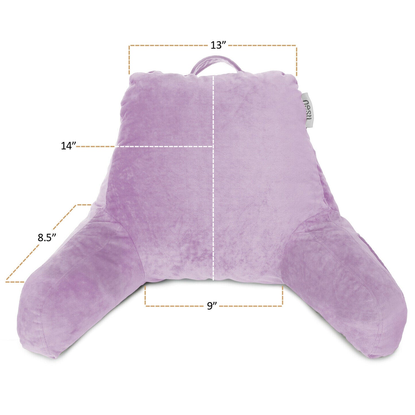 Pillows - TV & Reading Pillow - Kid's Memory Foam Bedrest Back Pillow 12 Colors! -