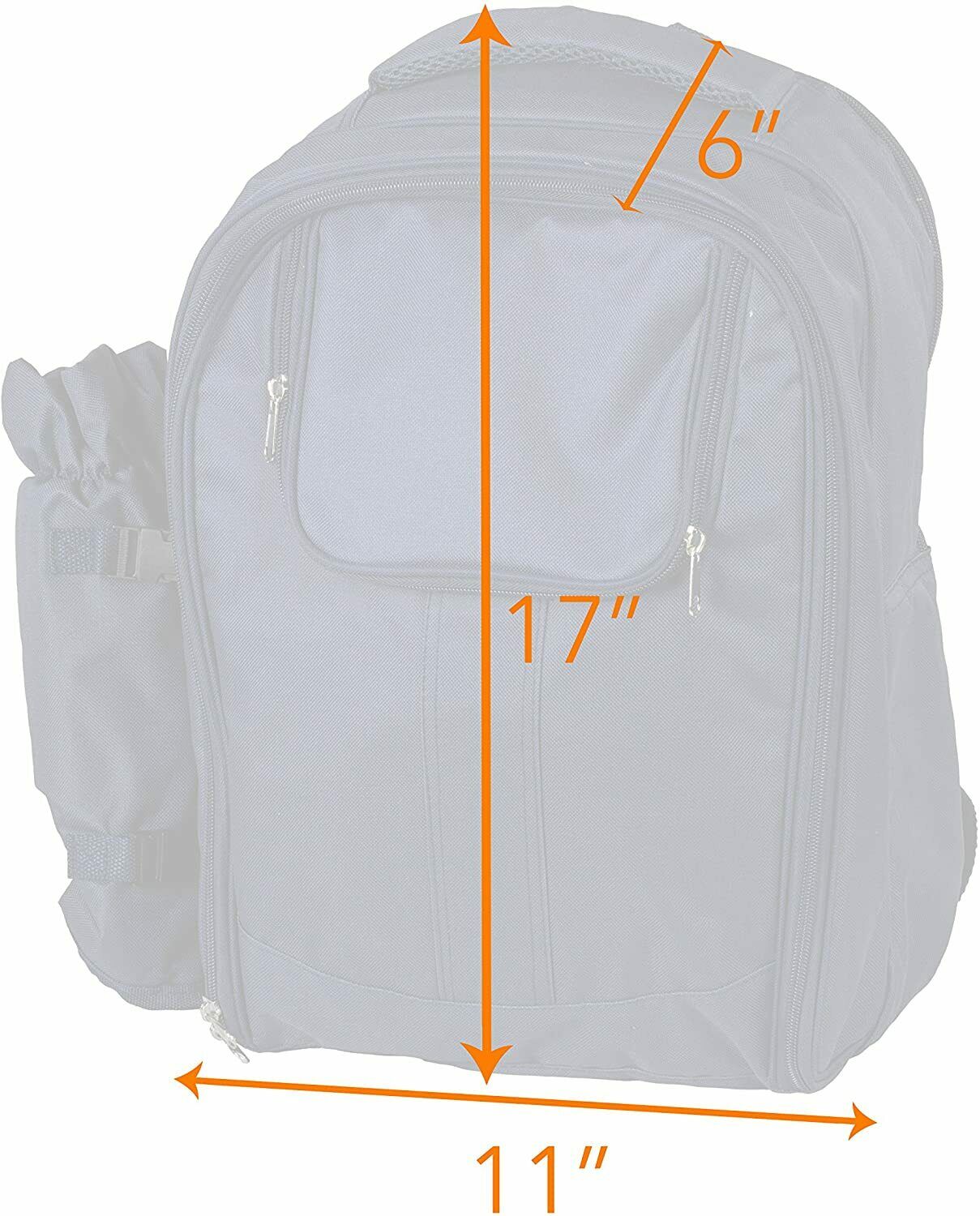 Picnic Baskets - Picnic Basket Backpack Cooler - Insulated Lunch Tote Bag & Dinnerware -