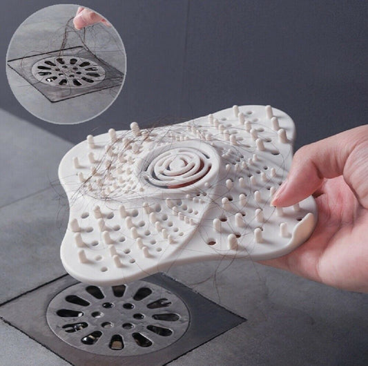Drain Covers & Strainers - Shower Drain Hair Catcher - Bathtub Strainer - Black Blue or White -