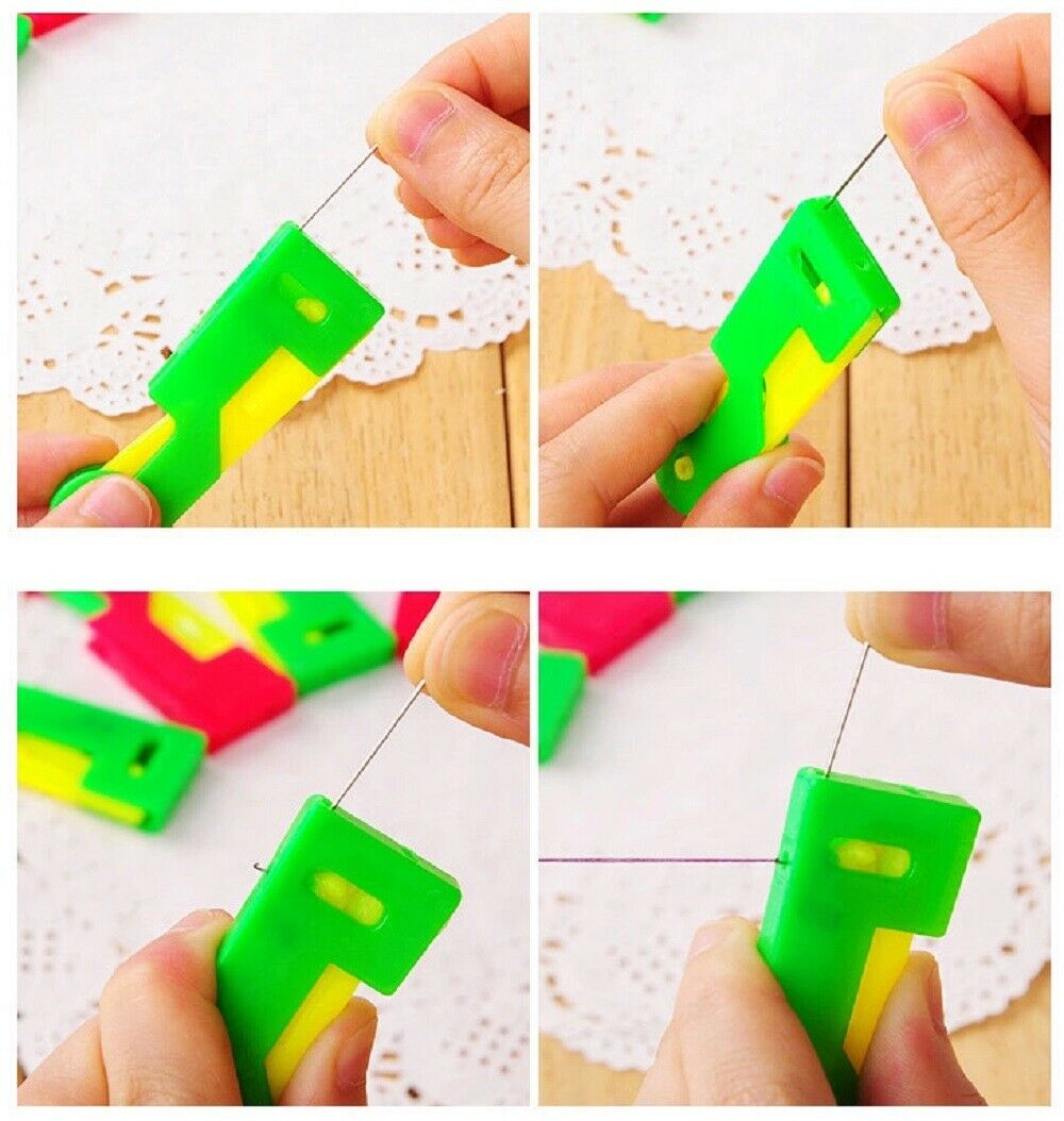 Needle Threaders - Sewing Needle Threader Device - Automatic - Easy Guide Tool 10 Pcs -