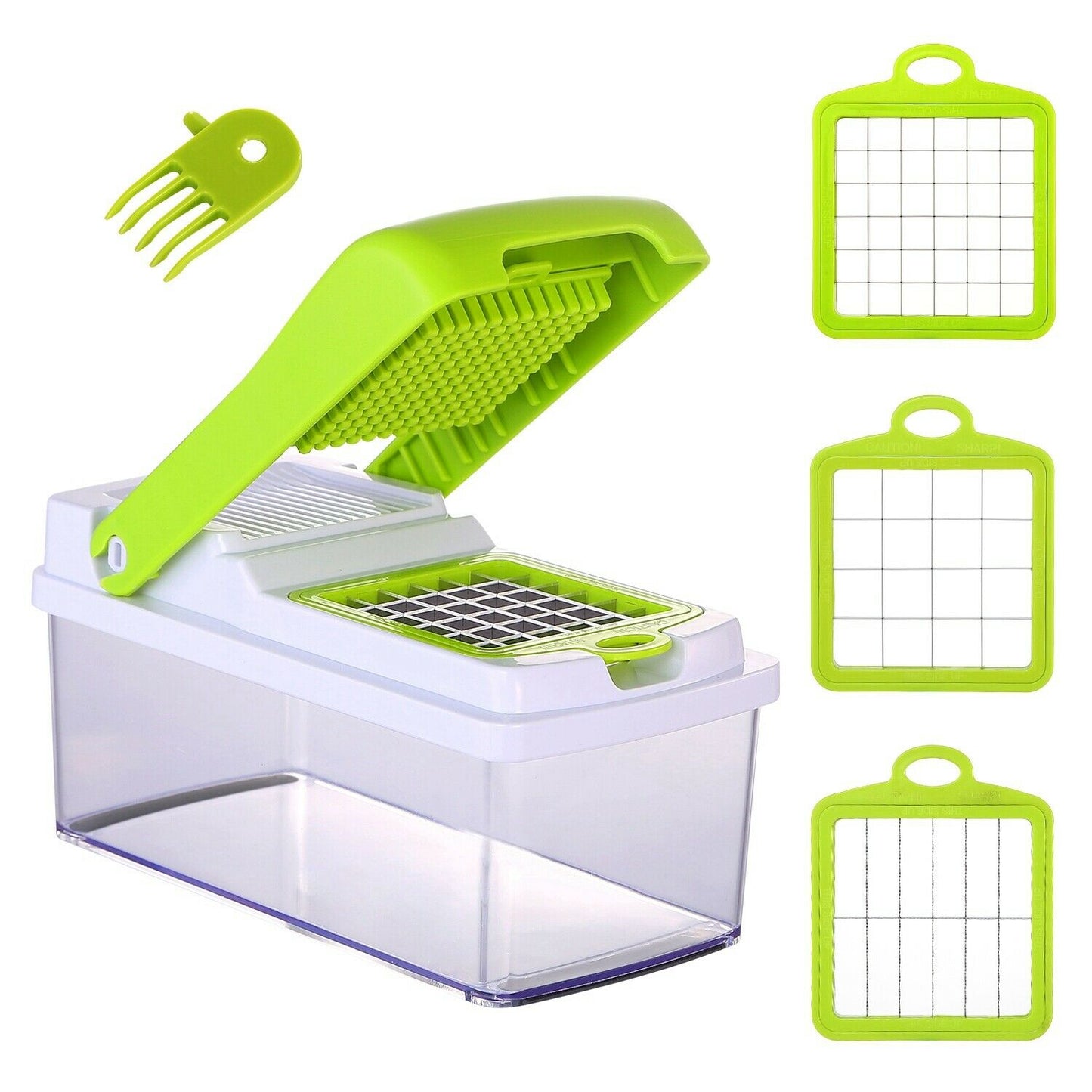 Kitchen Slicers - Fruit & Vegetable Food Chopper - Dicer Slicer Cutter - Great Onion Chopper -