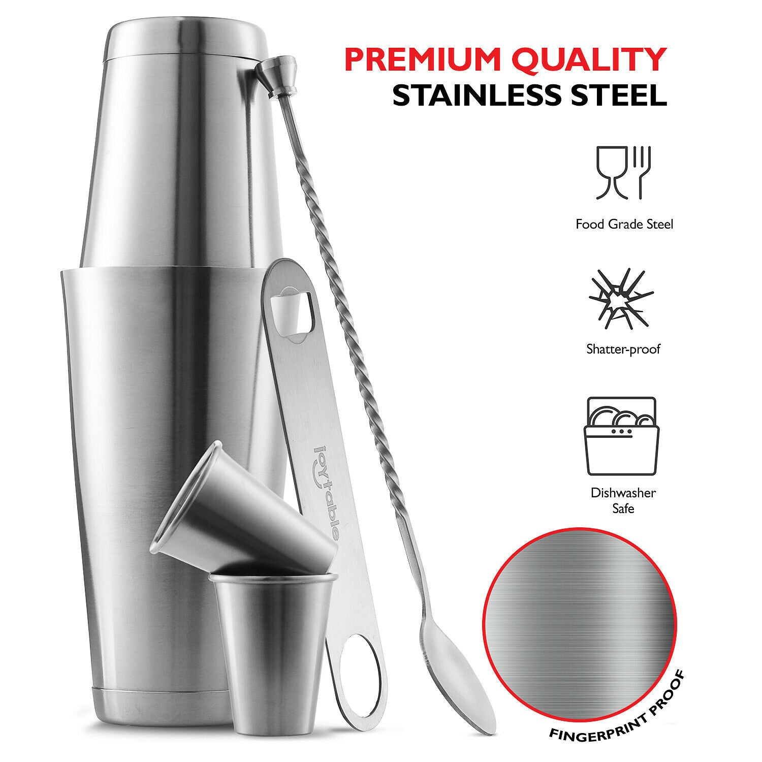 Cocktail & Barware Tool Sets - Bartender Tool Set - 16 Pc Complete Bar Tools with Lemon Squeezer -