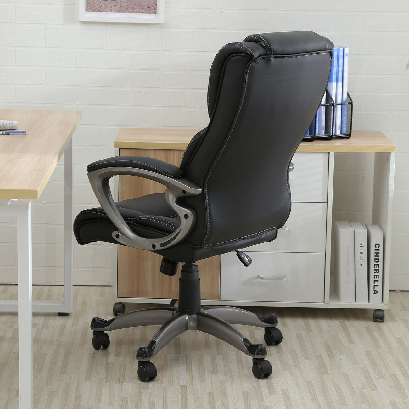 Office Chairs - Office Desk Chair - Ergonomic High Back Executive Chair - Black -