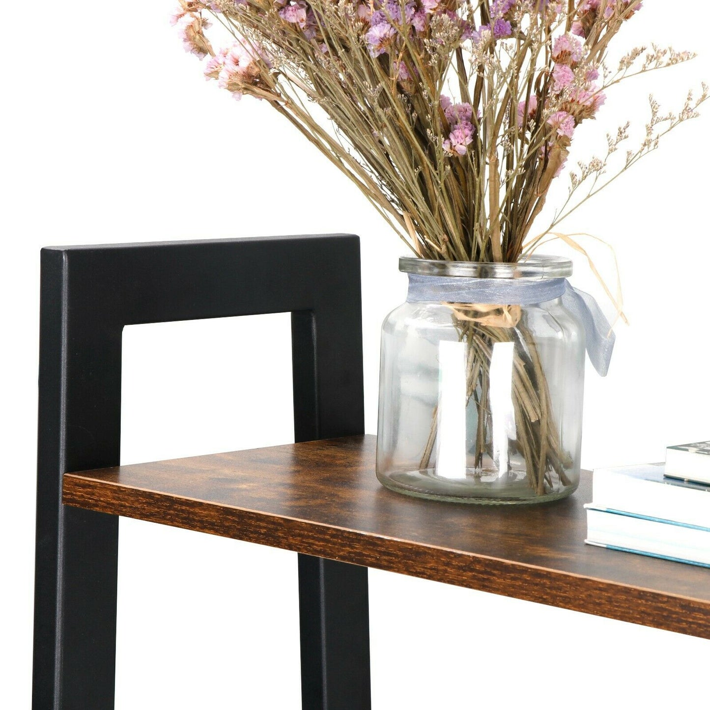 Storage & Organization - Ladder Shelf Storage Rack - 4 Tier Plant Stand Vintage Bookcase -