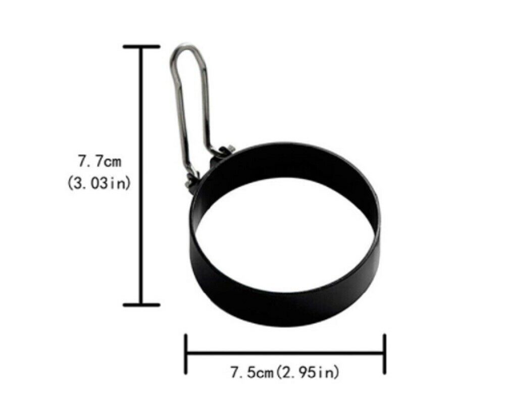 Molding - 2 Pcs Egg Ring Molder - Stainless Steel Non Stick -