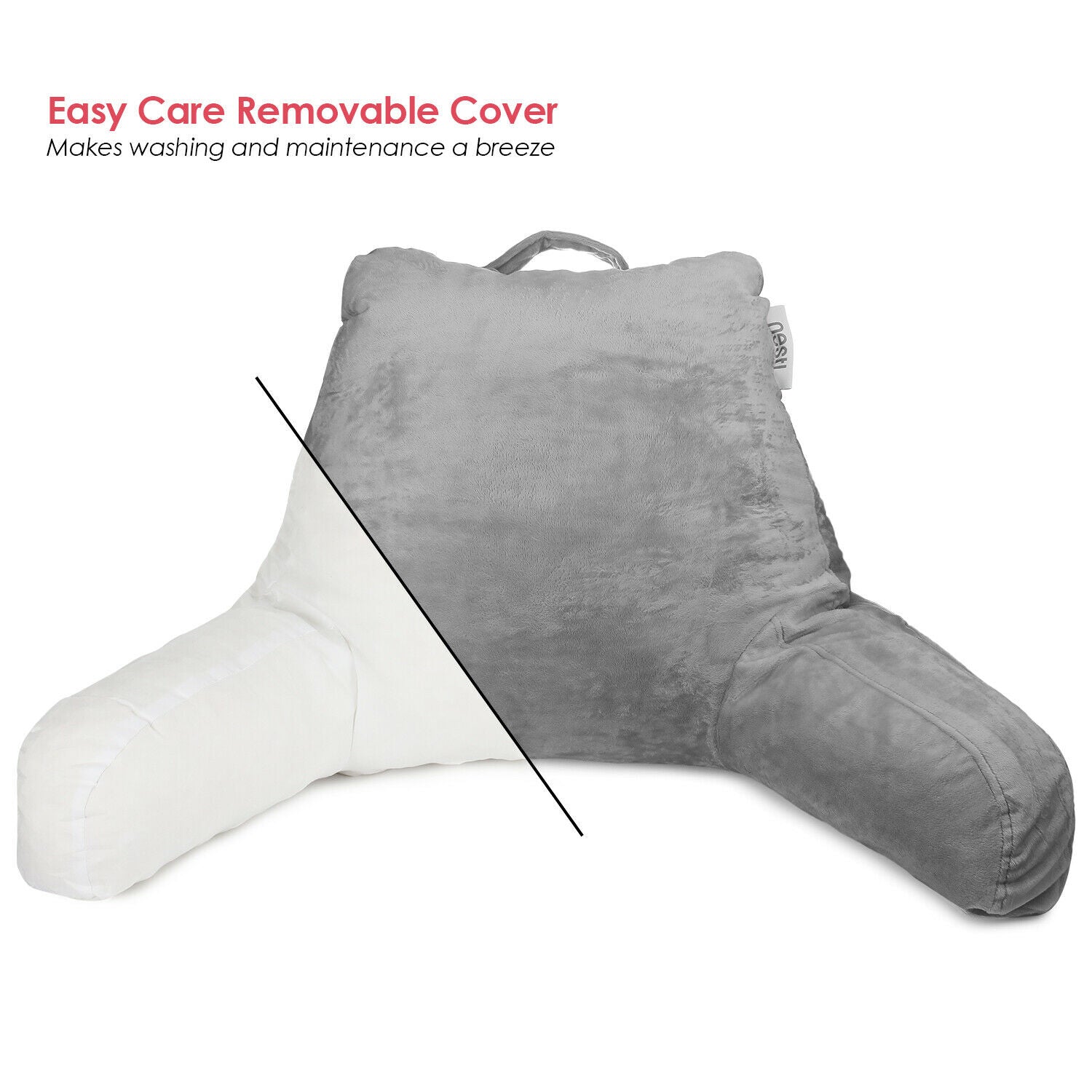 Pillows - TV & Reading Pillow - Kid's Memory Foam Bedrest Back Pillow 12 Colors! -