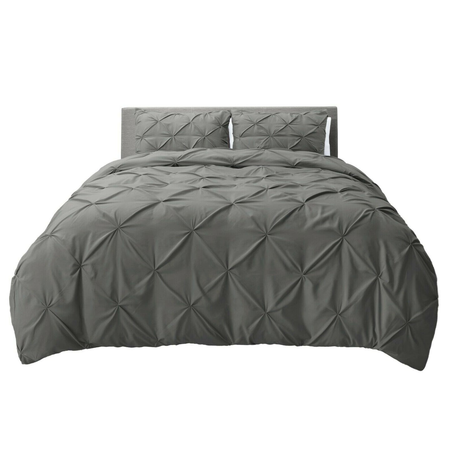 Bedding - Down Alternative Comforter Set - King Queen Twin Duvet Insert & Shams -
