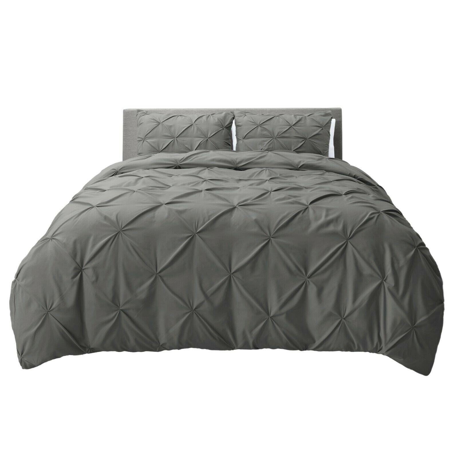 Bedding - Down Alternative Comforter Set - King Queen Twin Duvet Insert & Shams -
