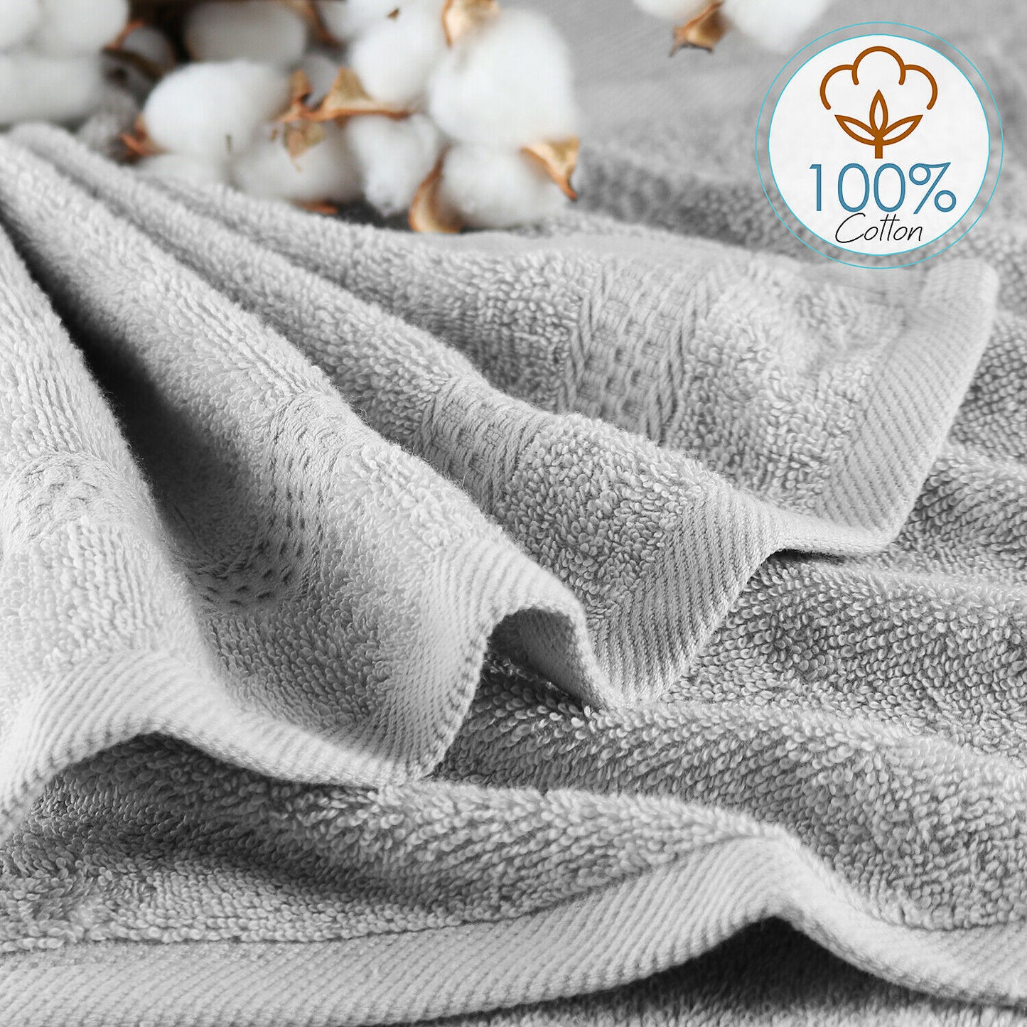 Bath Towels & Washcloths - Face Washcloths Set - 12 Pack Soft 100% Cotton Luxury Towel Face Cloths -