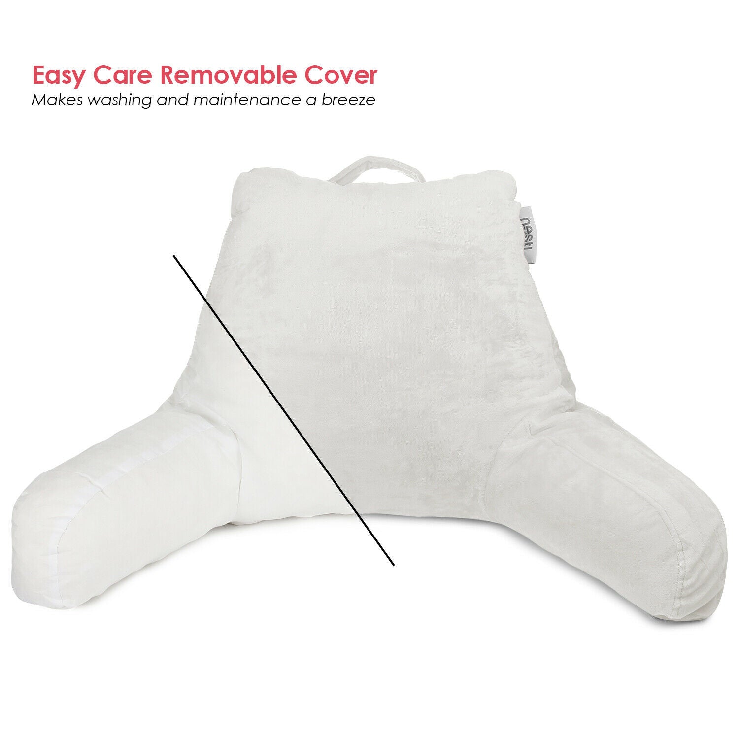 Pillows - TV & Reading Pillow - Kid's Memory Foam Bedrest Back Pillow 12 Colors! -
