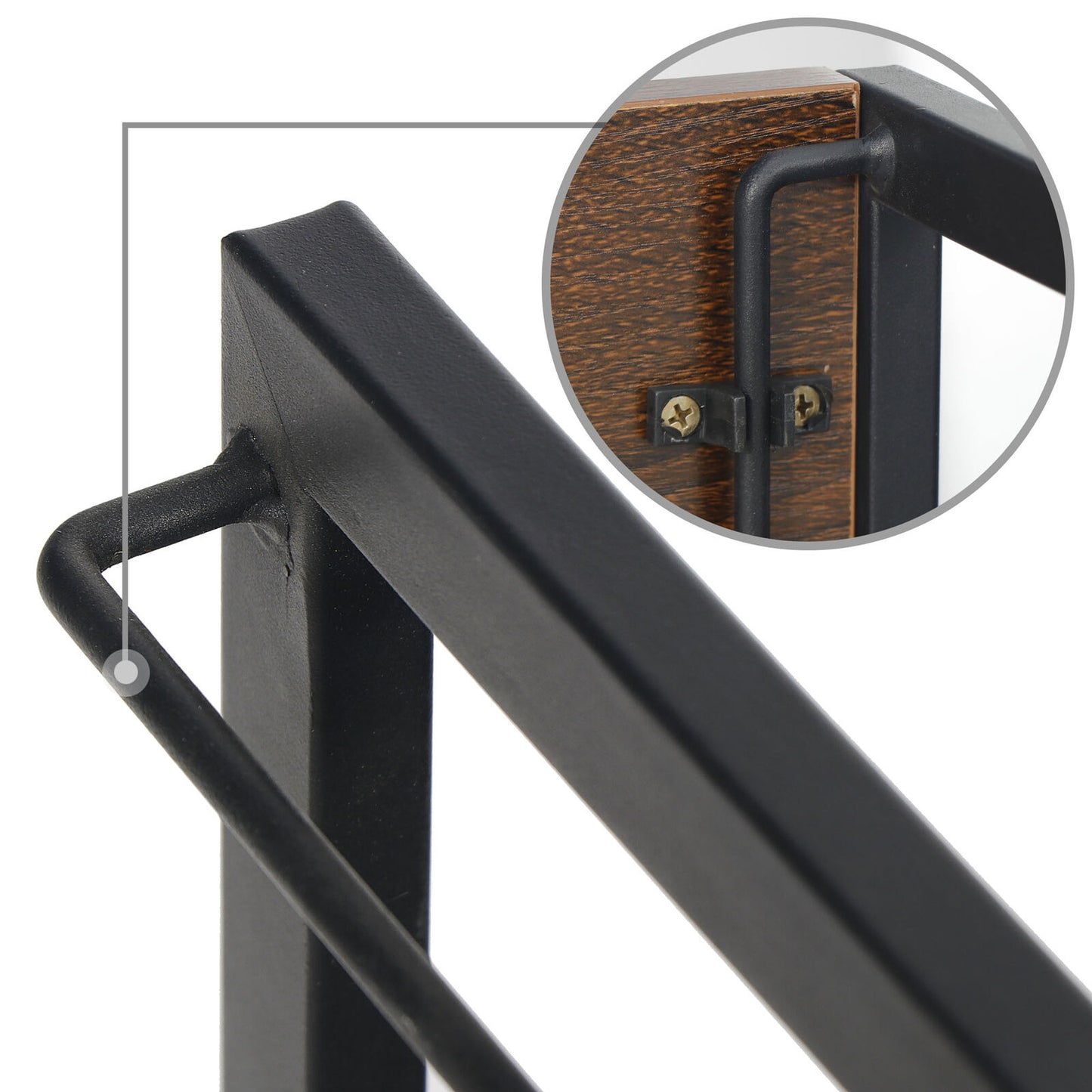 Desks - Home Office Writing Computer Desk - Modern Industrial Style - Folding -