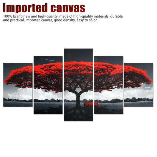 - Living Room Wall Art - Canvas Print Landscape Paintings- Modern 5pcs -