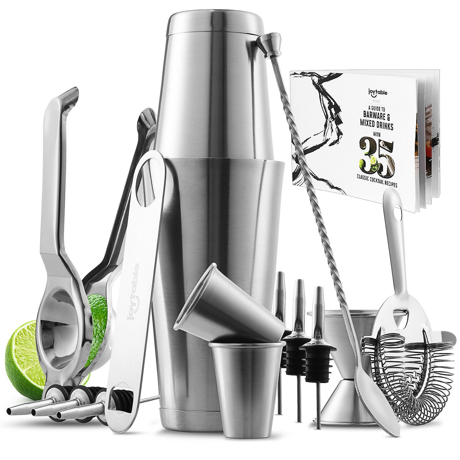 Ｂａｒｔｅｎｄｅｒ １６ Bartender Tool Set - 16 Pc Complete Bar Tools with Lemon