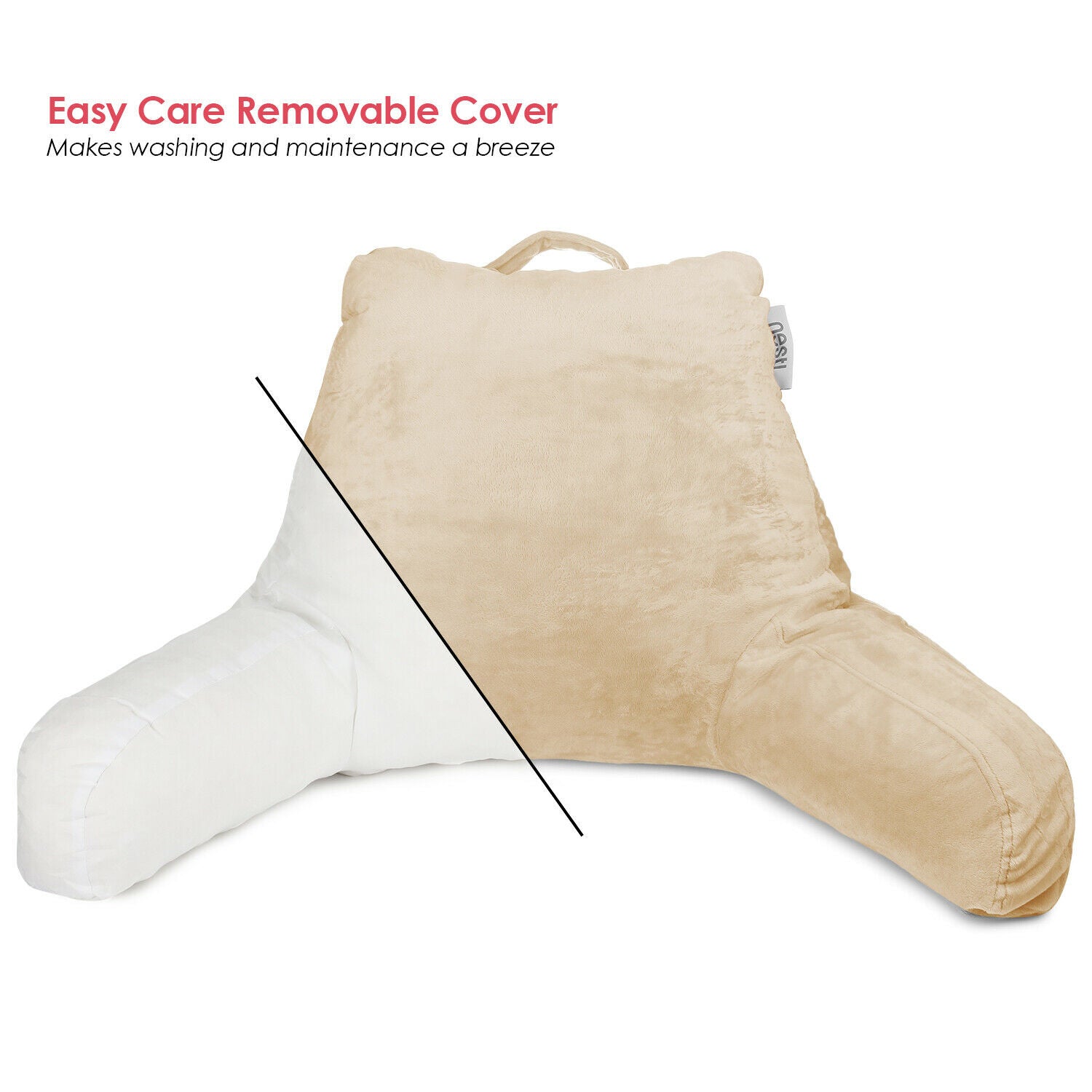 Pillows - TV & Reading Pillow - Kid's Memory Foam Bedrest Back Pillow 12 Colors! -